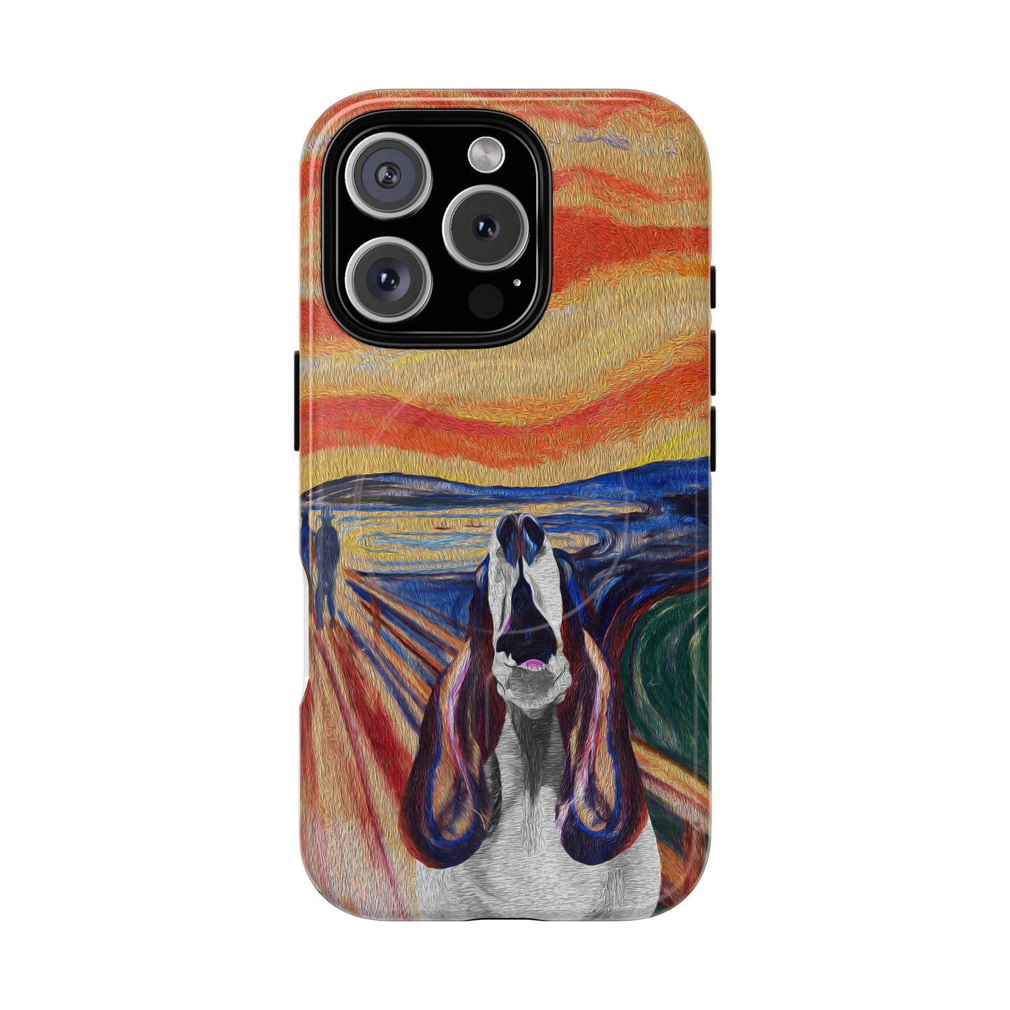 'The Howl' featuring Edvard Munch Basset Hound Inspired Design - Magnetic Case
