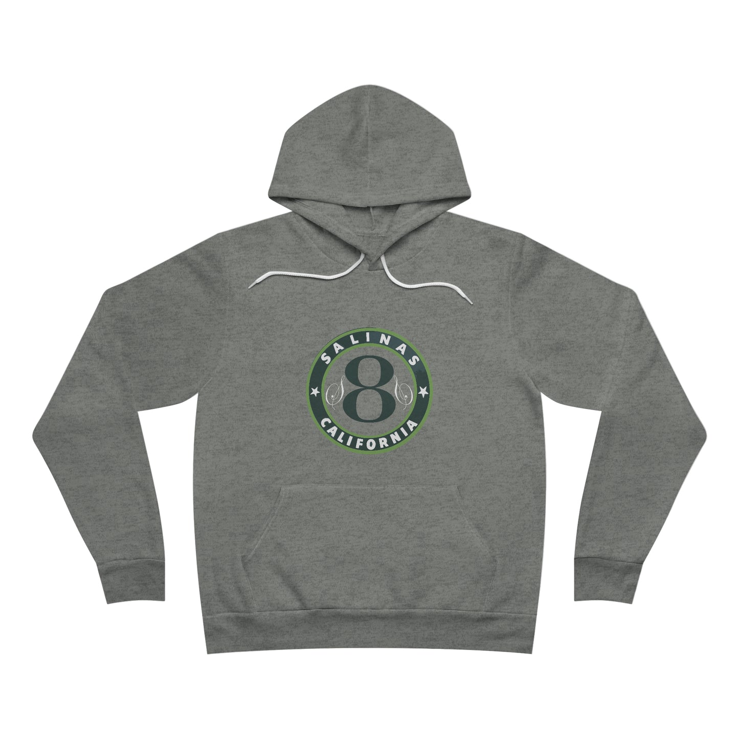 California, Salinas (Retro Logo & S8S Logo Mashup) - Unisex Sponge Fleece Pullover Hoodie