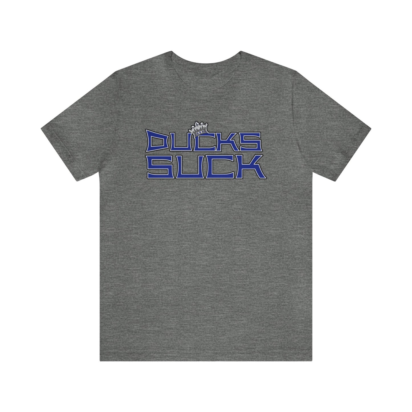 Ducks Suck (for Kings fans) - Unisex Jersey Short Sleeve Tee