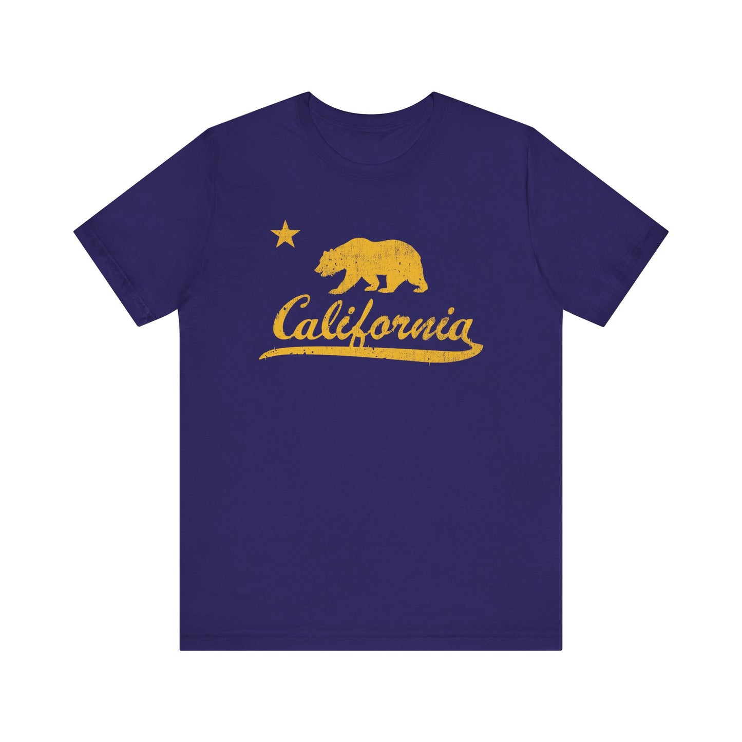 California (with Golden Bear & North Star) - Unisex Jersey Short Sleeve Tee
