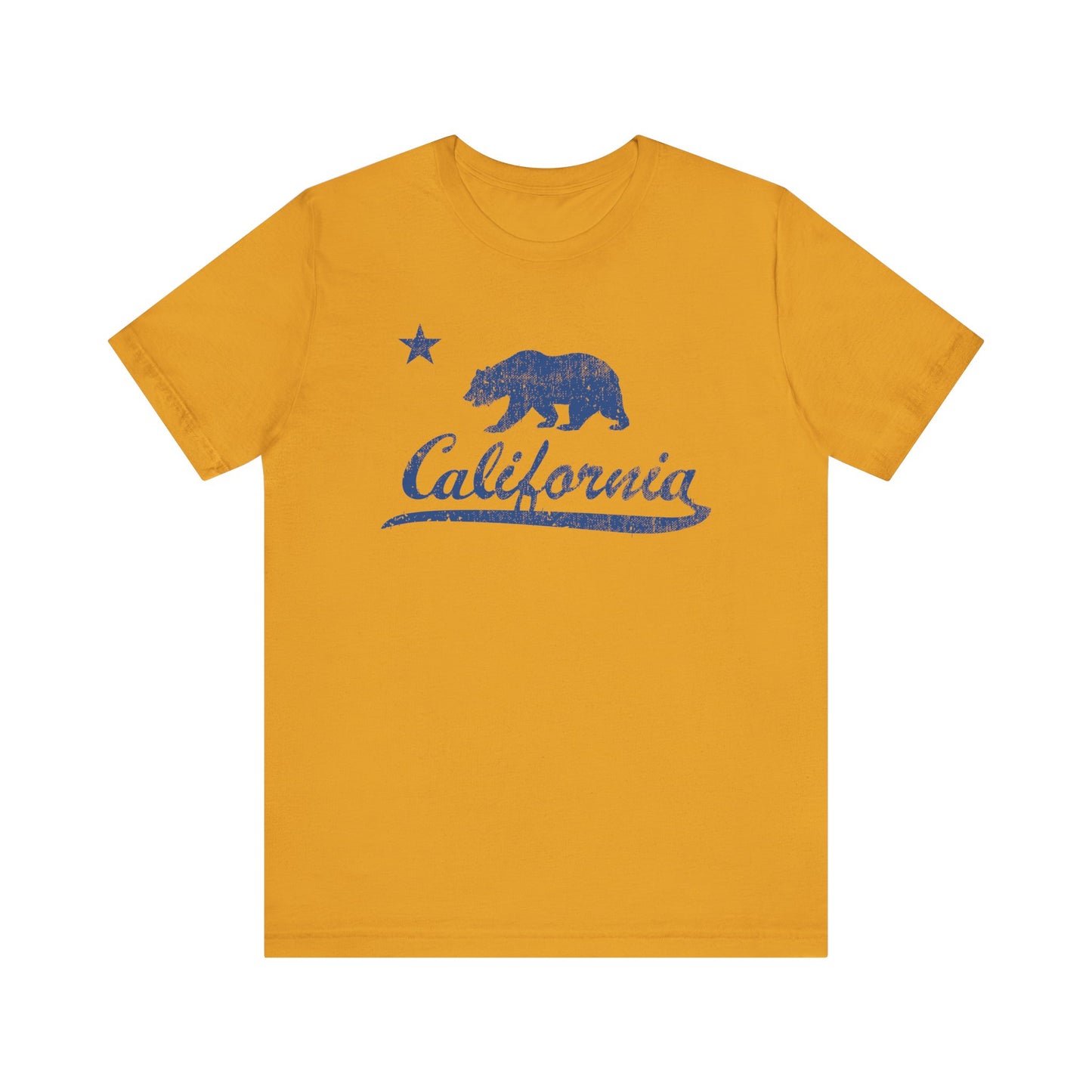 California (with Golden Bear & North Star) - Unisex Jersey Short Sleeve Tee