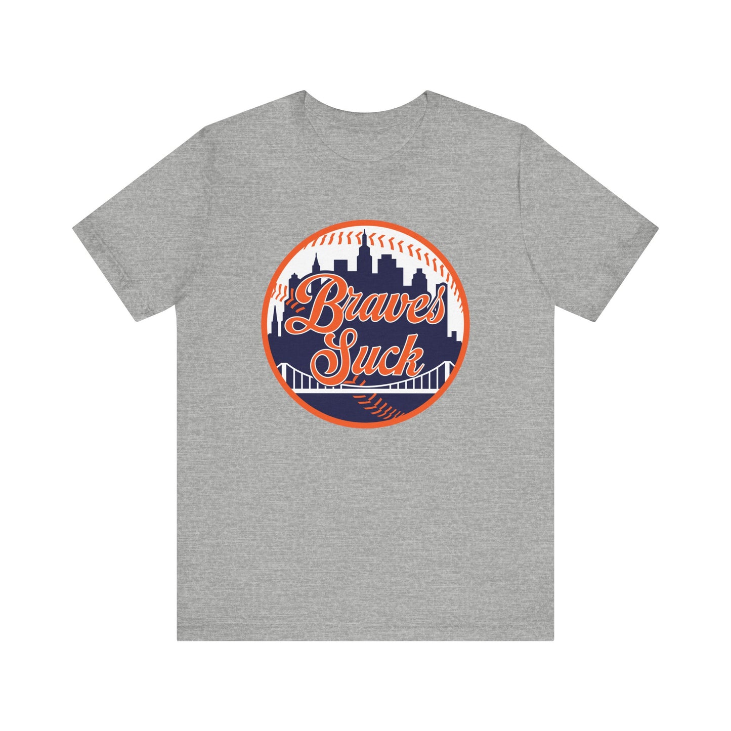 The Braves Suck (for NY Mets fans) - Unisex Jersey Short Sleeve Tee