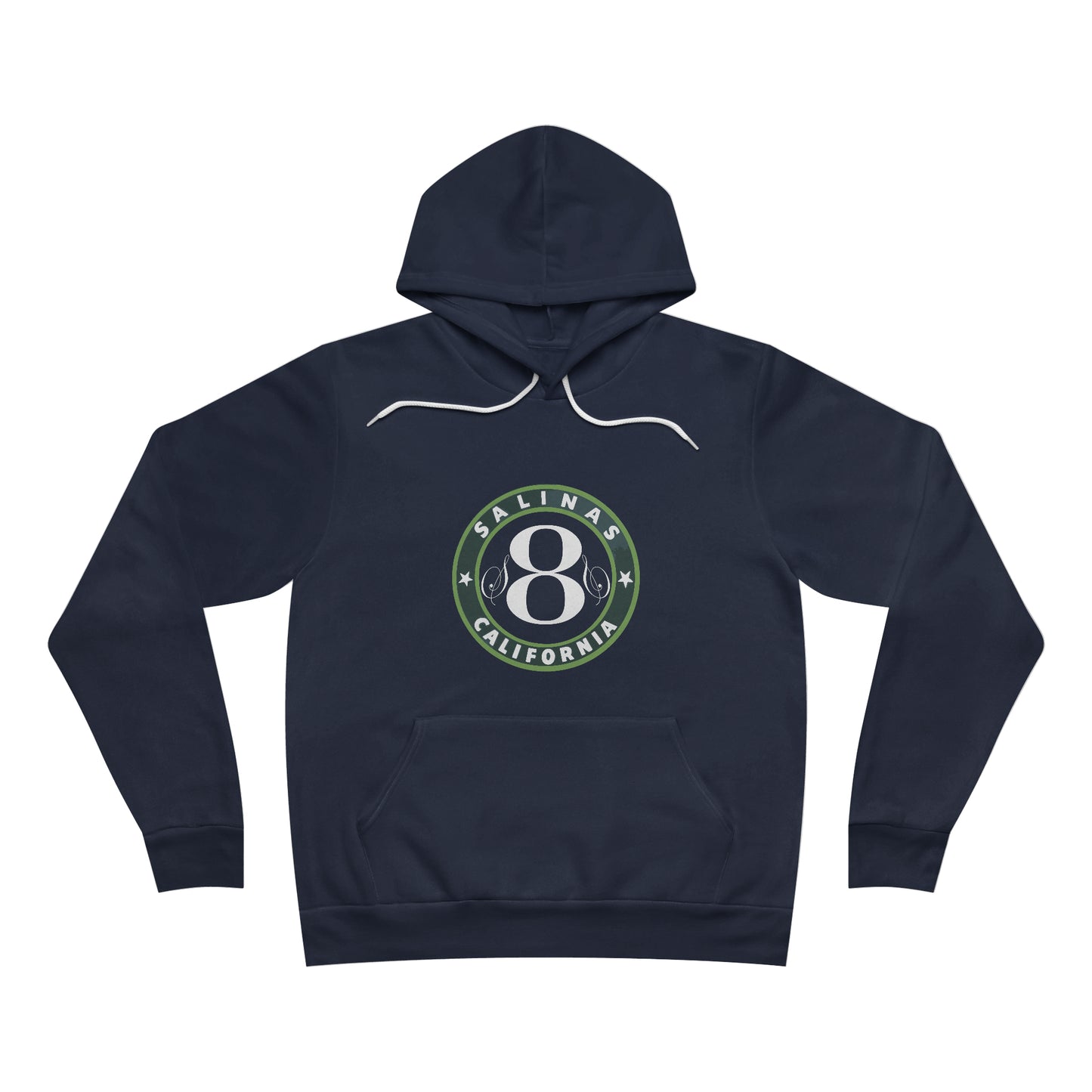 California, Salinas (Retro Logo & S8S Logo Mashup) - Unisex Sponge Fleece Pullover Hoodie