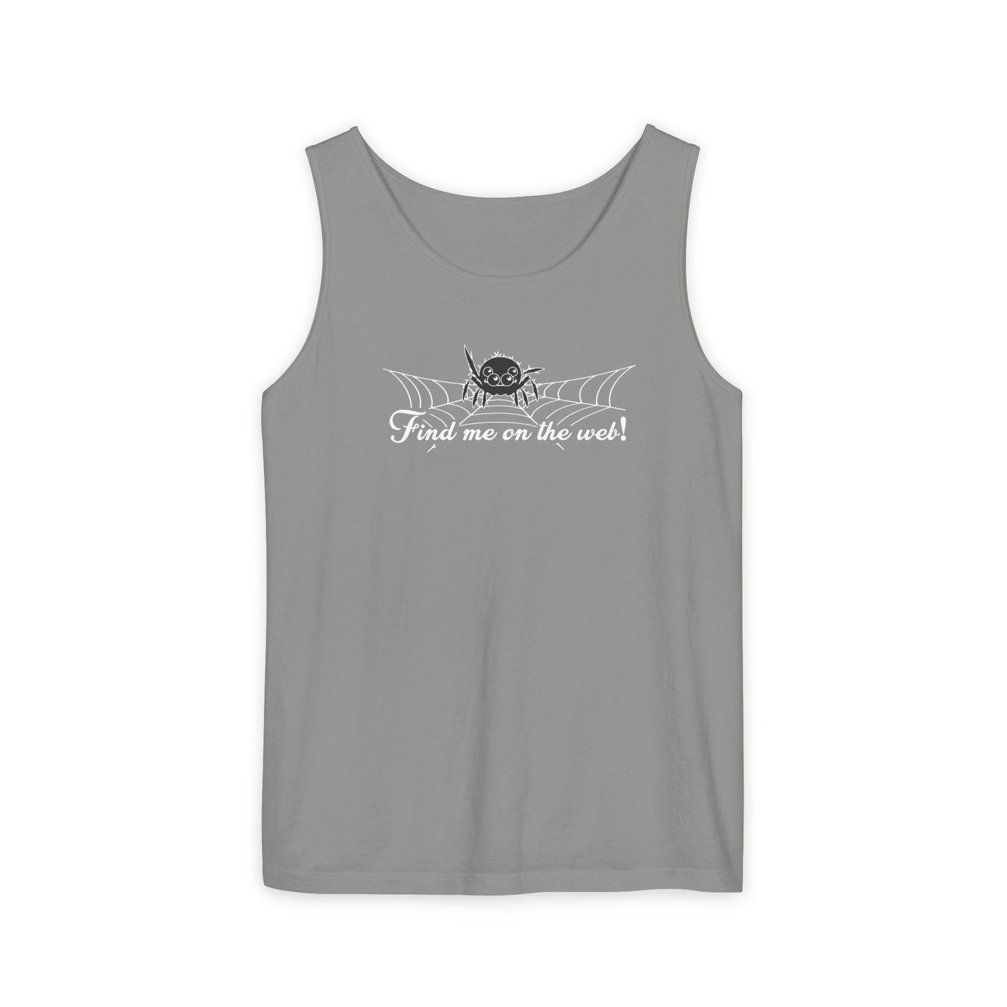 Cute Spider - "Find me on the web!" - Unisex Tank Top