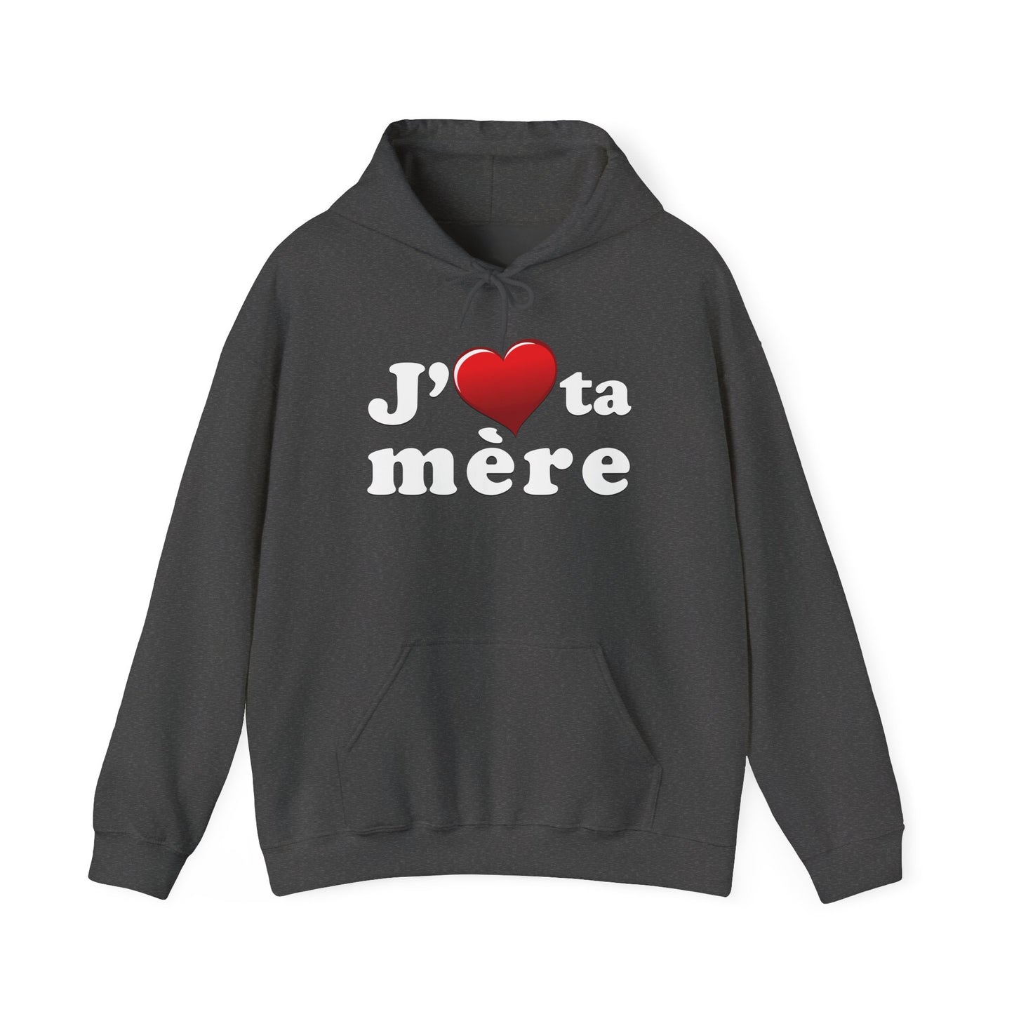 J' ♥ te mère - Unisex Heavy Blend™ Hooded Sweatshirt