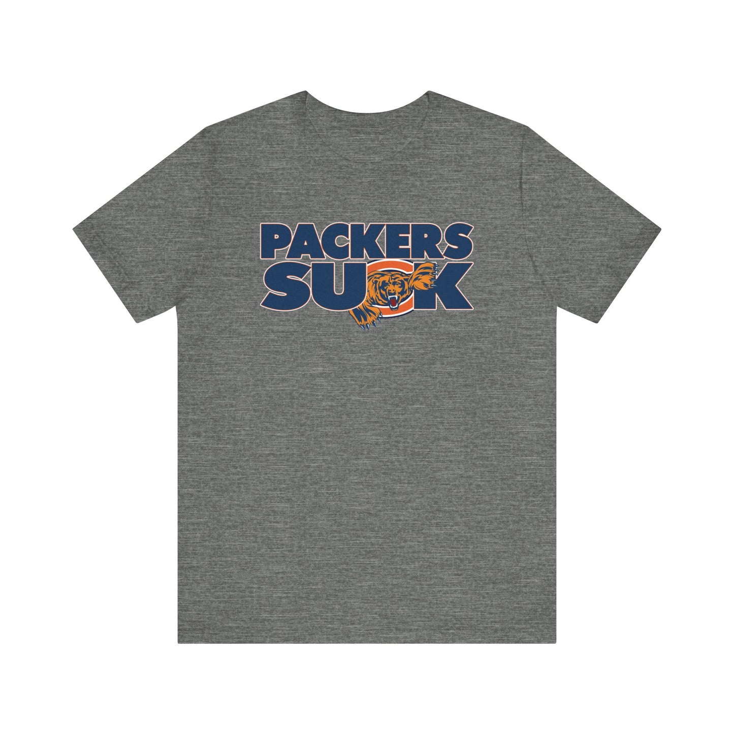 The Pack Sucks (for Chicago Bears fans) - Unisex Jersey Short Sleeve Tee