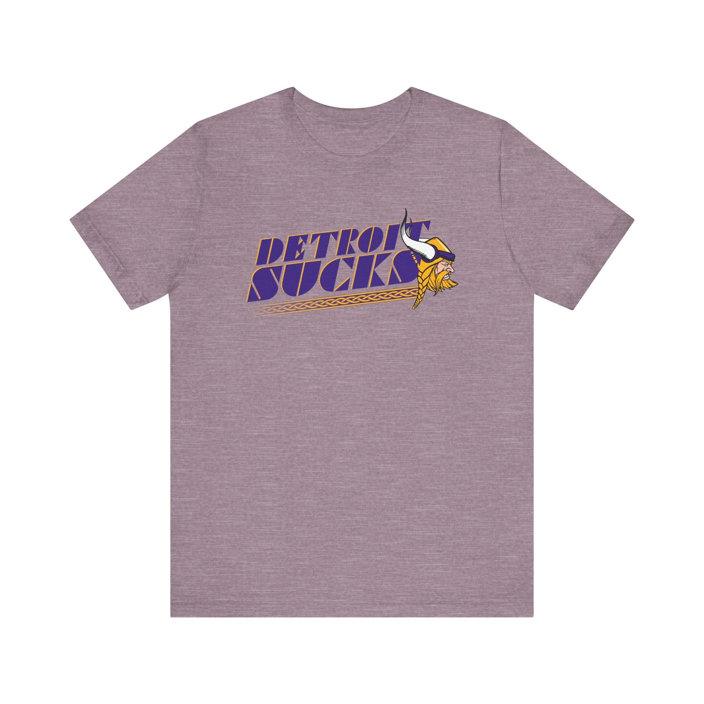 Detroit Sucks (for Minnesota Vikings fans) - Unisex Jersey Short Sleeve Tee