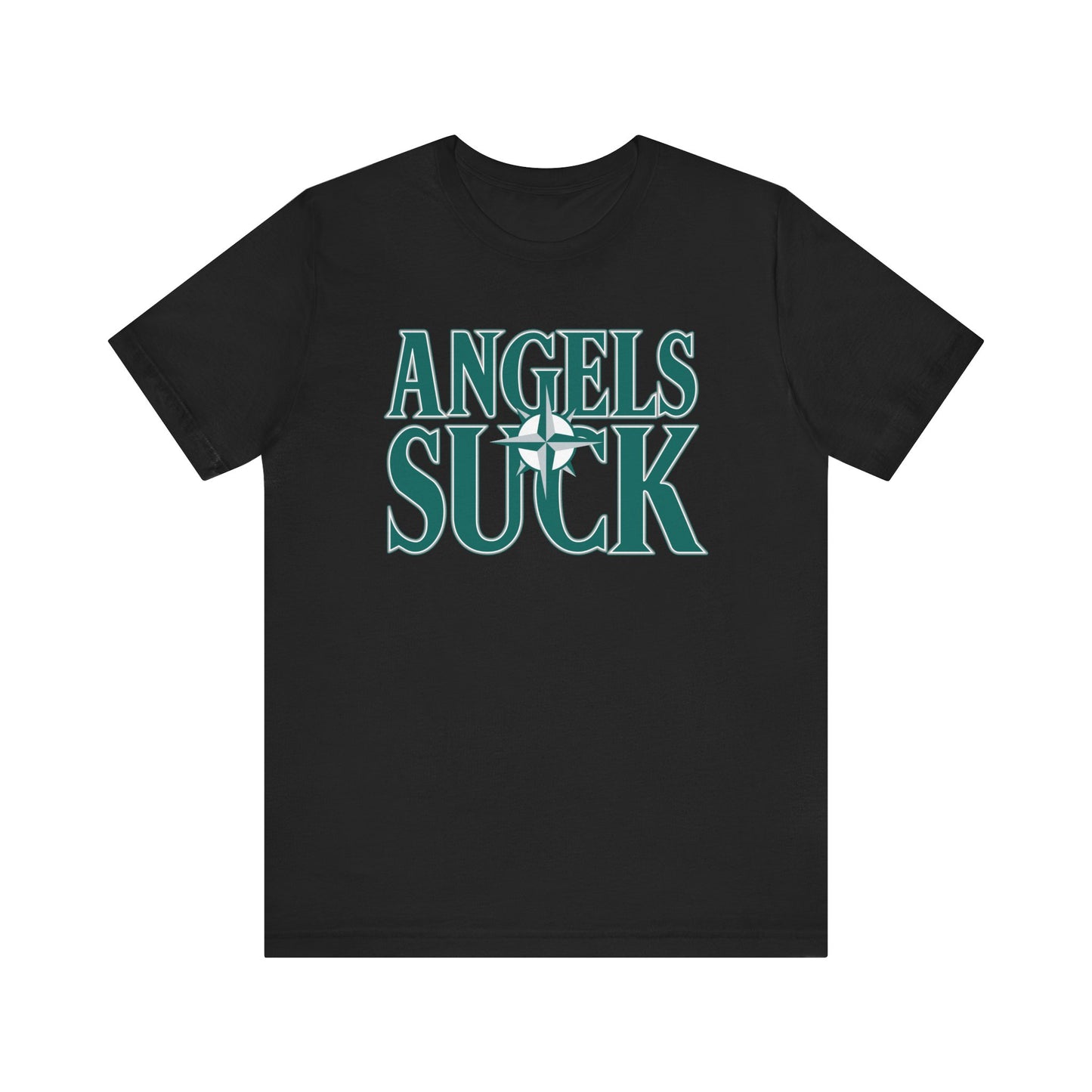 The Angels Suck (for Seattle Mariners fans) - Unisex Jersey Short Sleeve Tee