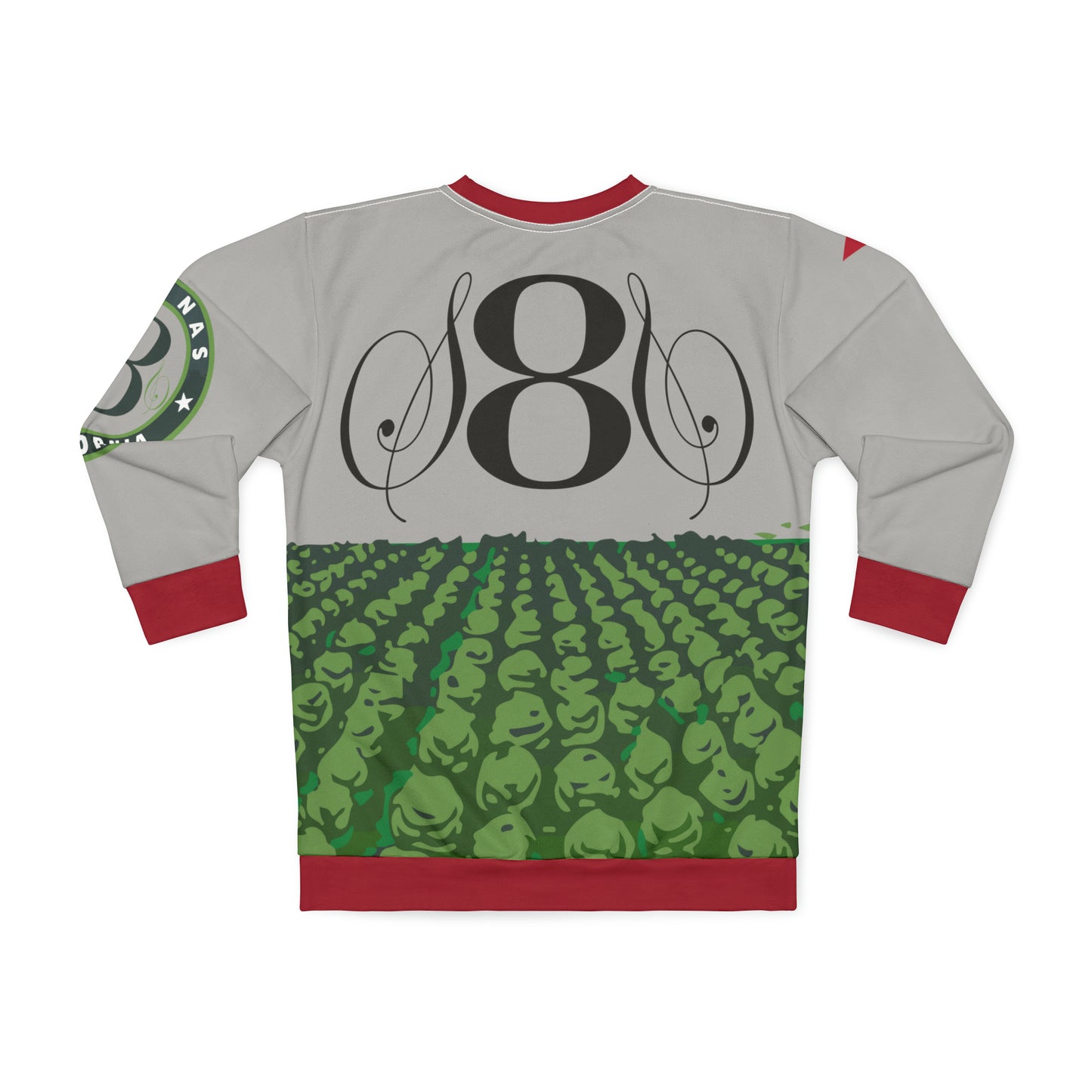 California, Salinas (in grey) - AOP Unisex Sweatshirt