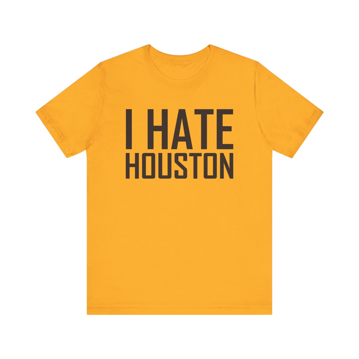i Hate Hyooston (for Utah fans) - Unisex Jersey Short Sleeve Tee