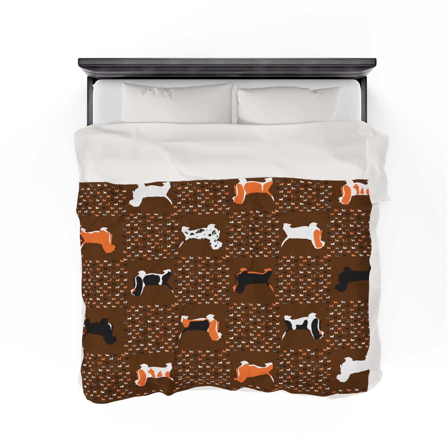 Basset Hounds (various coats pattern) - Velveteen Plush Blanket