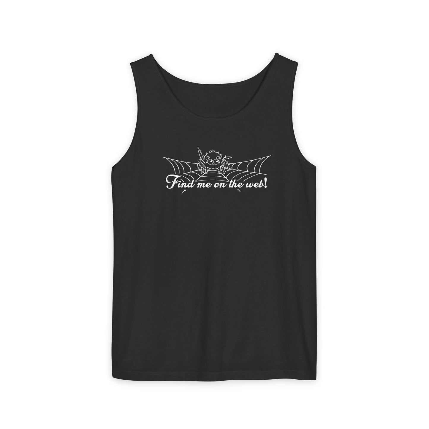 Cute Spider - "Find me on the web!" - Unisex Tank Top