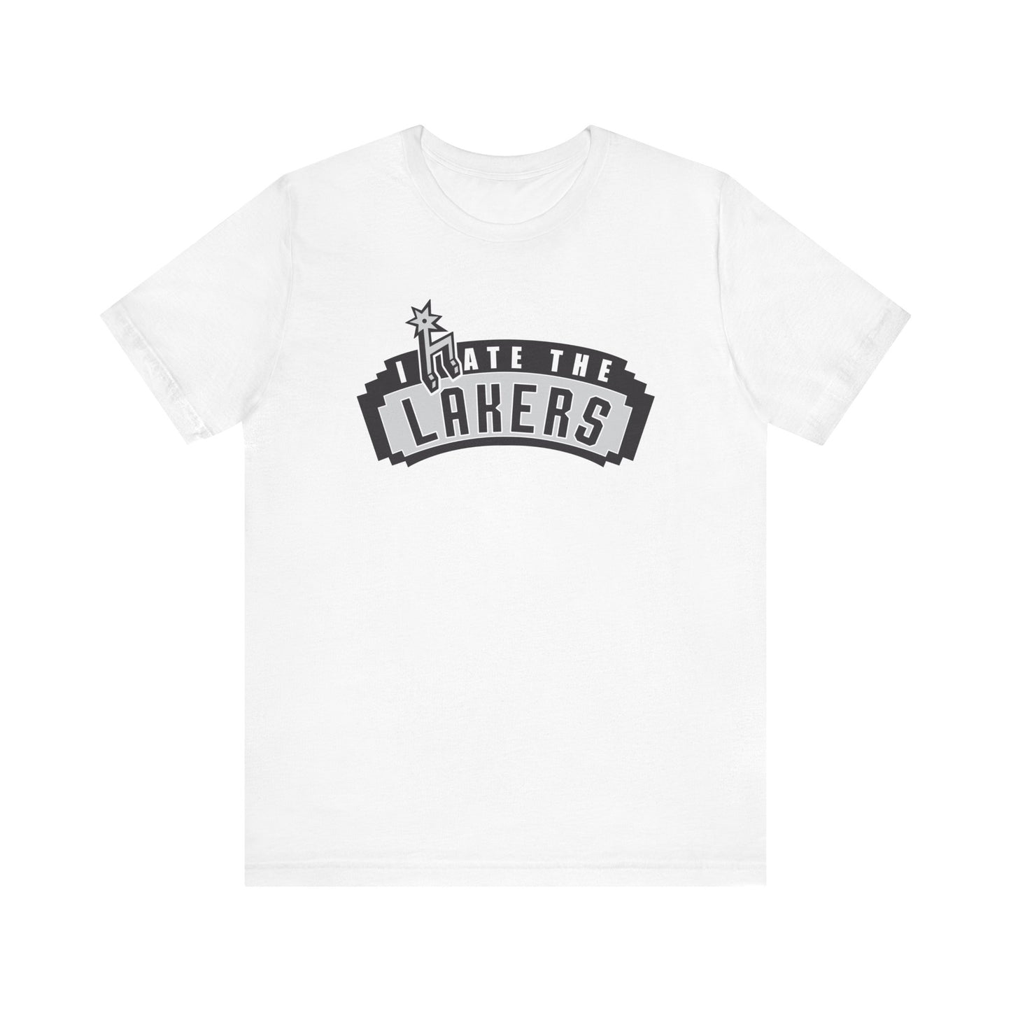 I Hate That Team Without Lakes - (for San Antonio fans) - Unisex Jersey Short Sleeve Tee