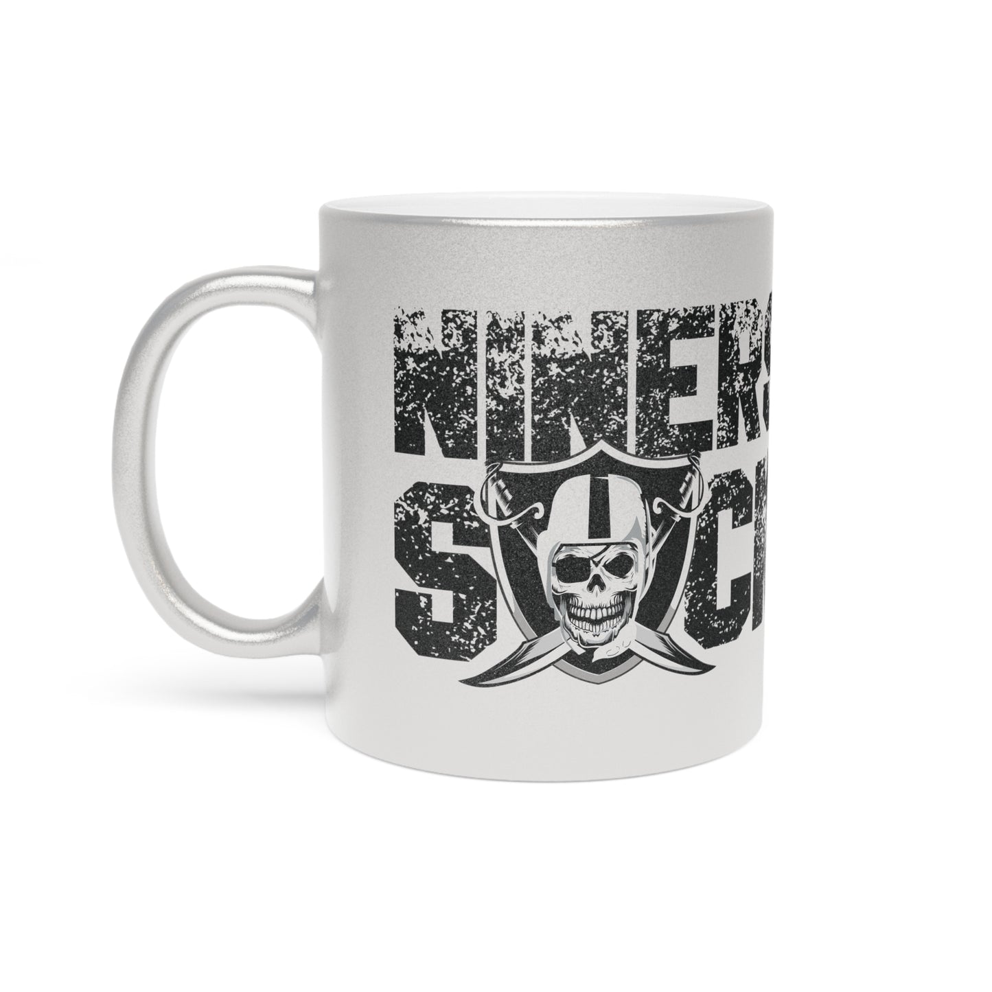 Niners Suck (for Vegas fans) - Metallic Gold Mug