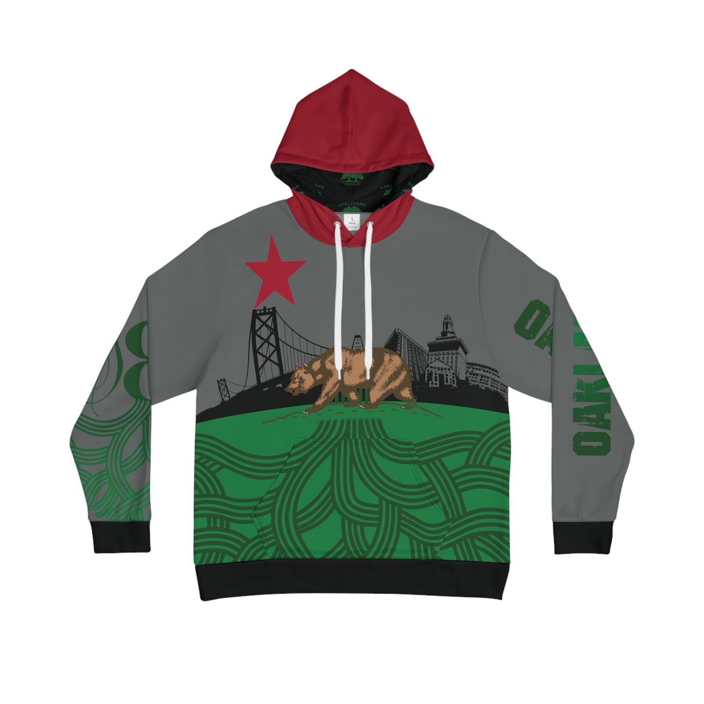 California, Rooted in Oakland S8S - Men's Hoodie (AOP)