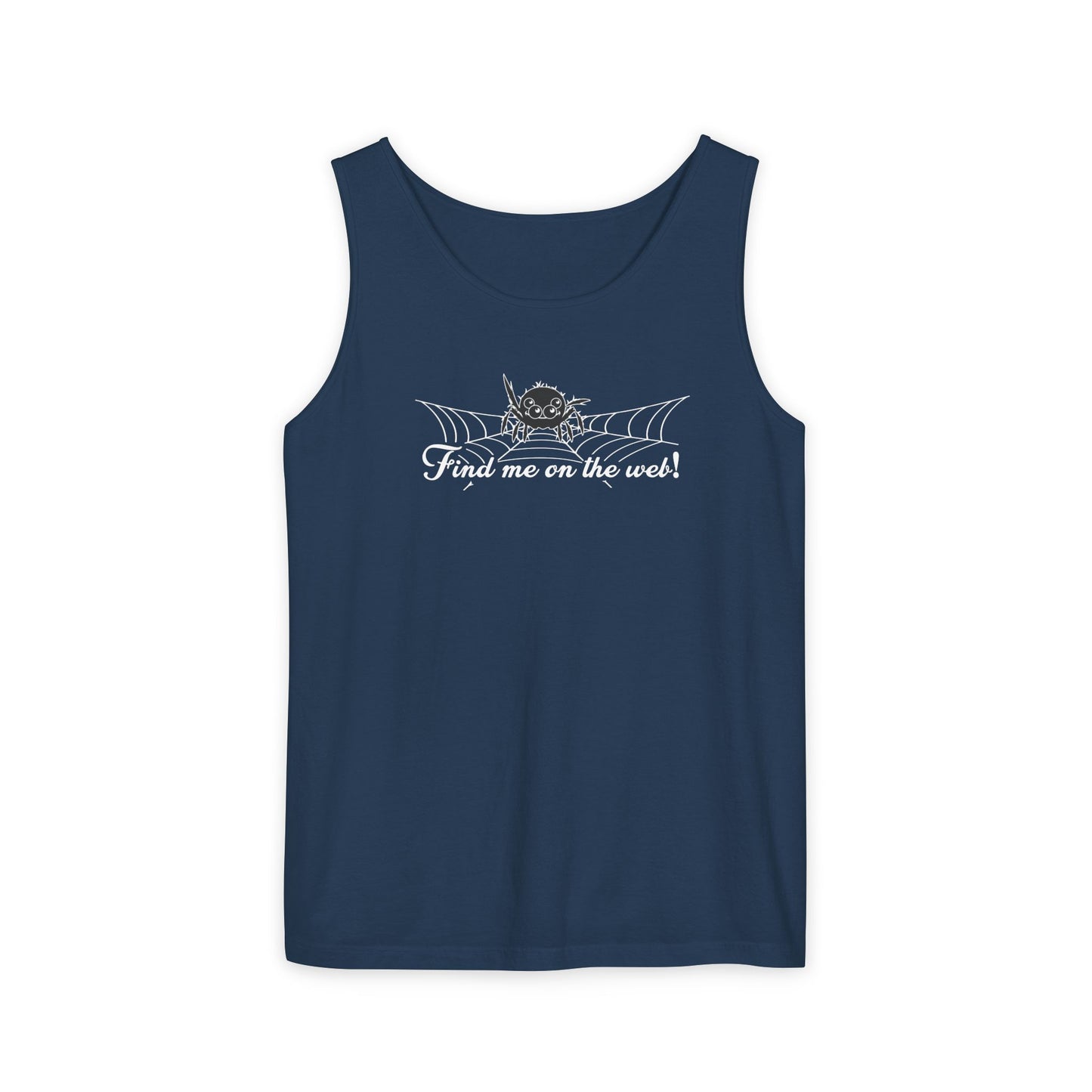 Cute Spider - "Find me on the web!" - Unisex Tank Top