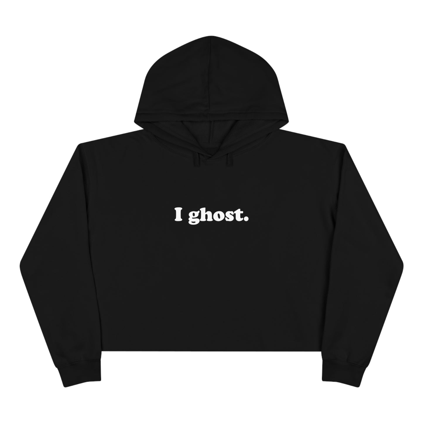 i ghost - Crop Hoodie