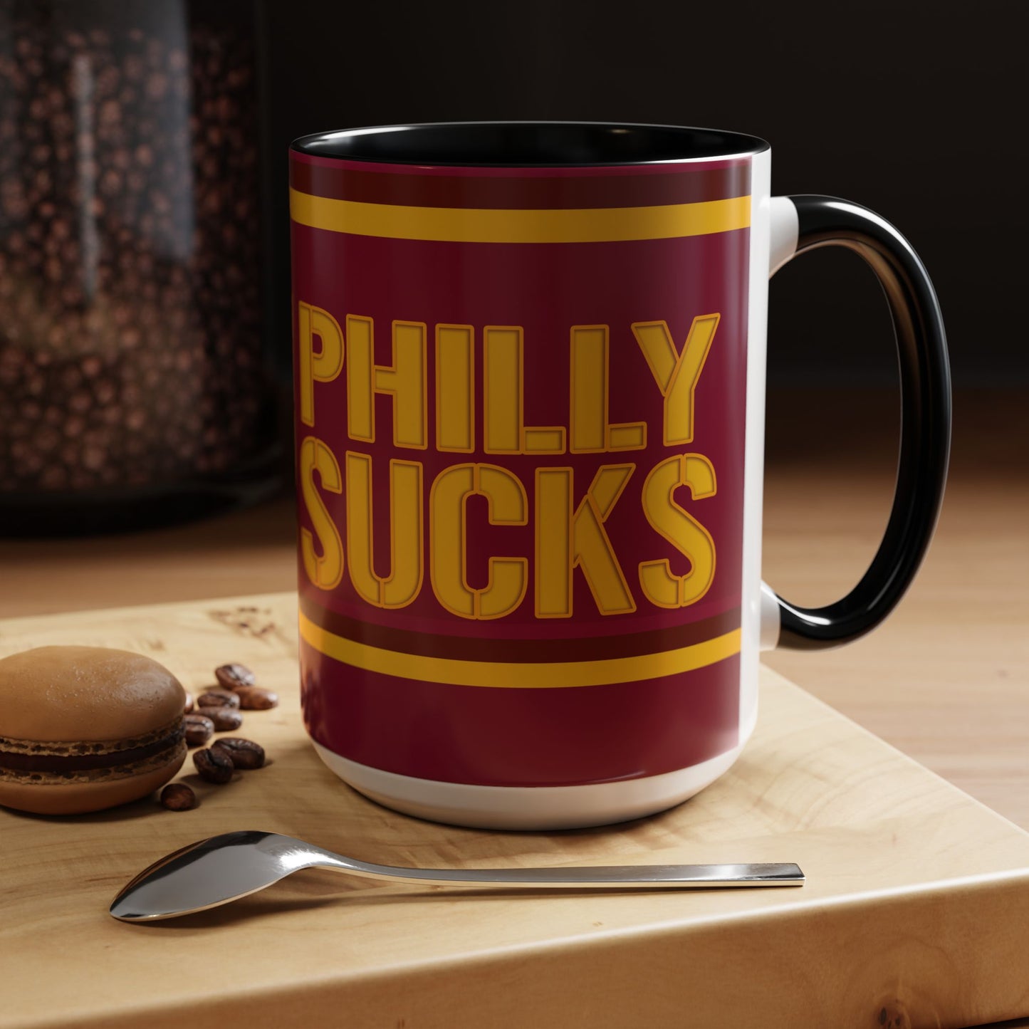 Philly Sucks (for Washington DC fans) - Accent Coffee Mug (11, 15oz)