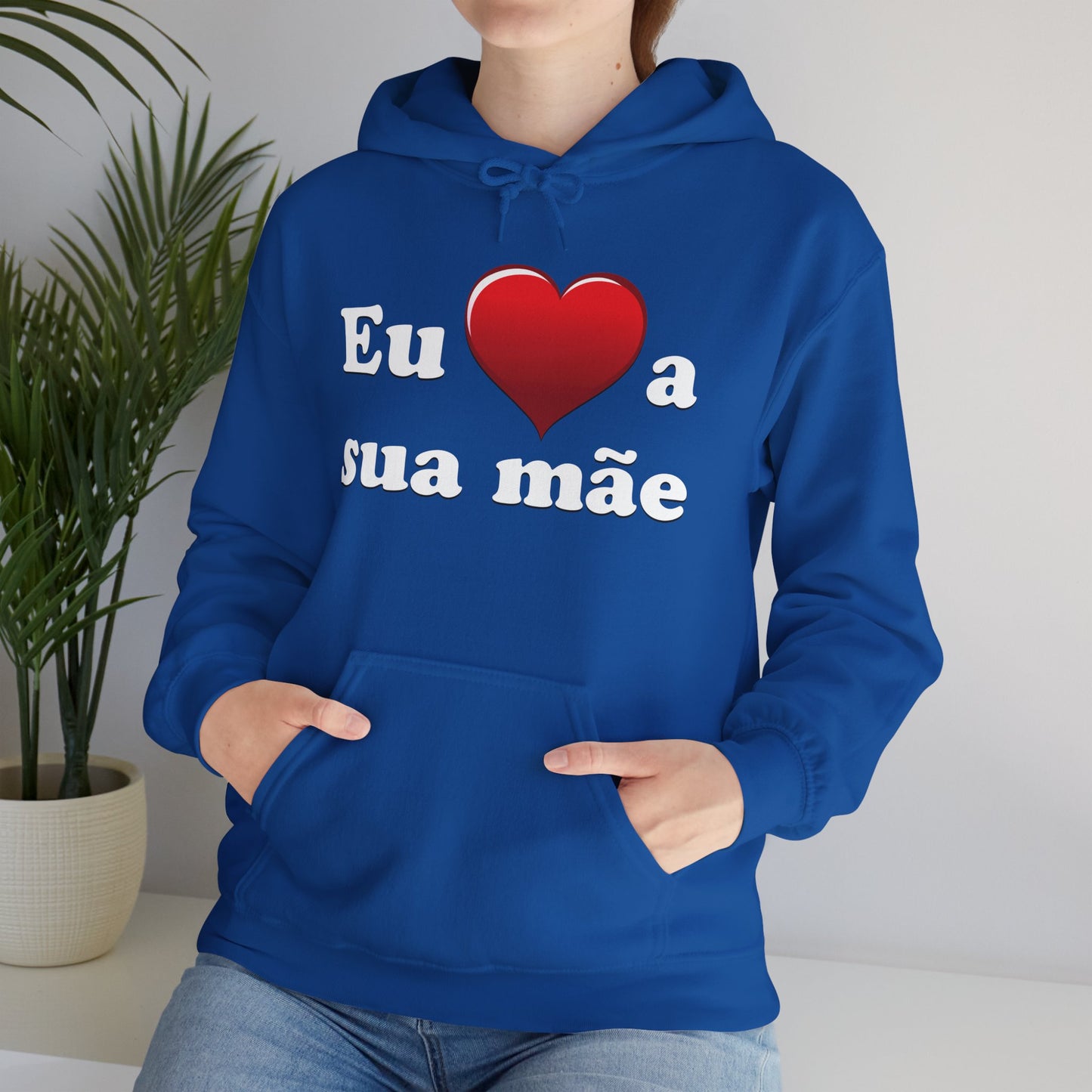 Eu ♥ a sua mãe - Unisex Heavy Blend™ Hooded Sweatshirt