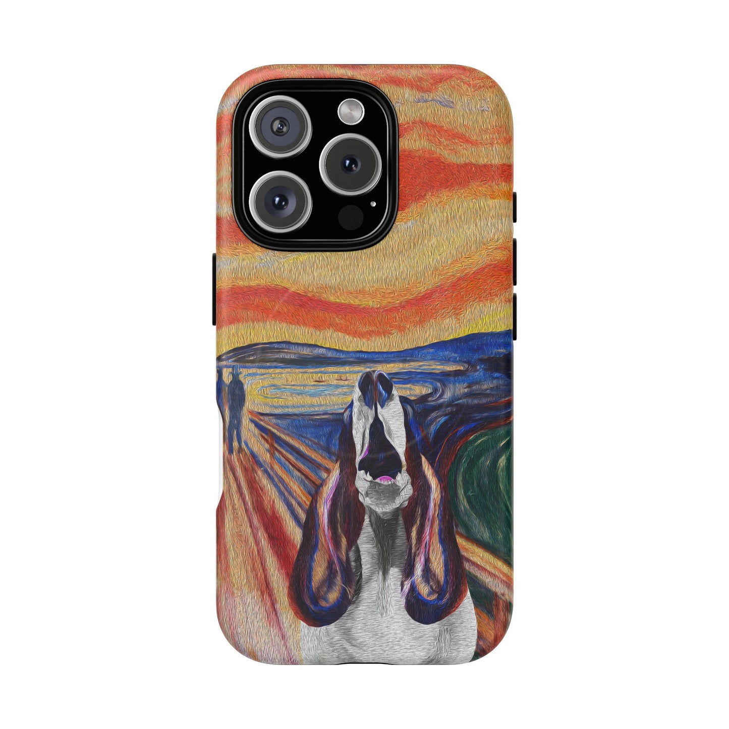'The Howl' featuring Edvard Munch Basset Hound Inspired Design - Magnetic Case
