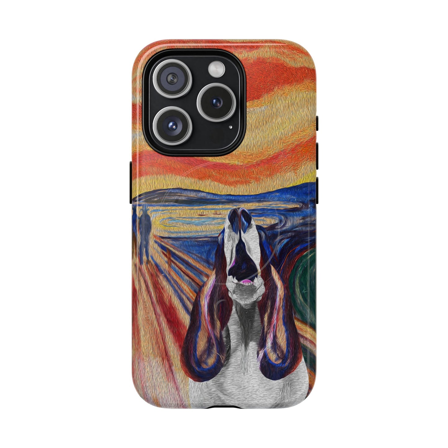 'The Howl' featuring Edvard Munch Basset Hound Inspired Design - Magnetic Case