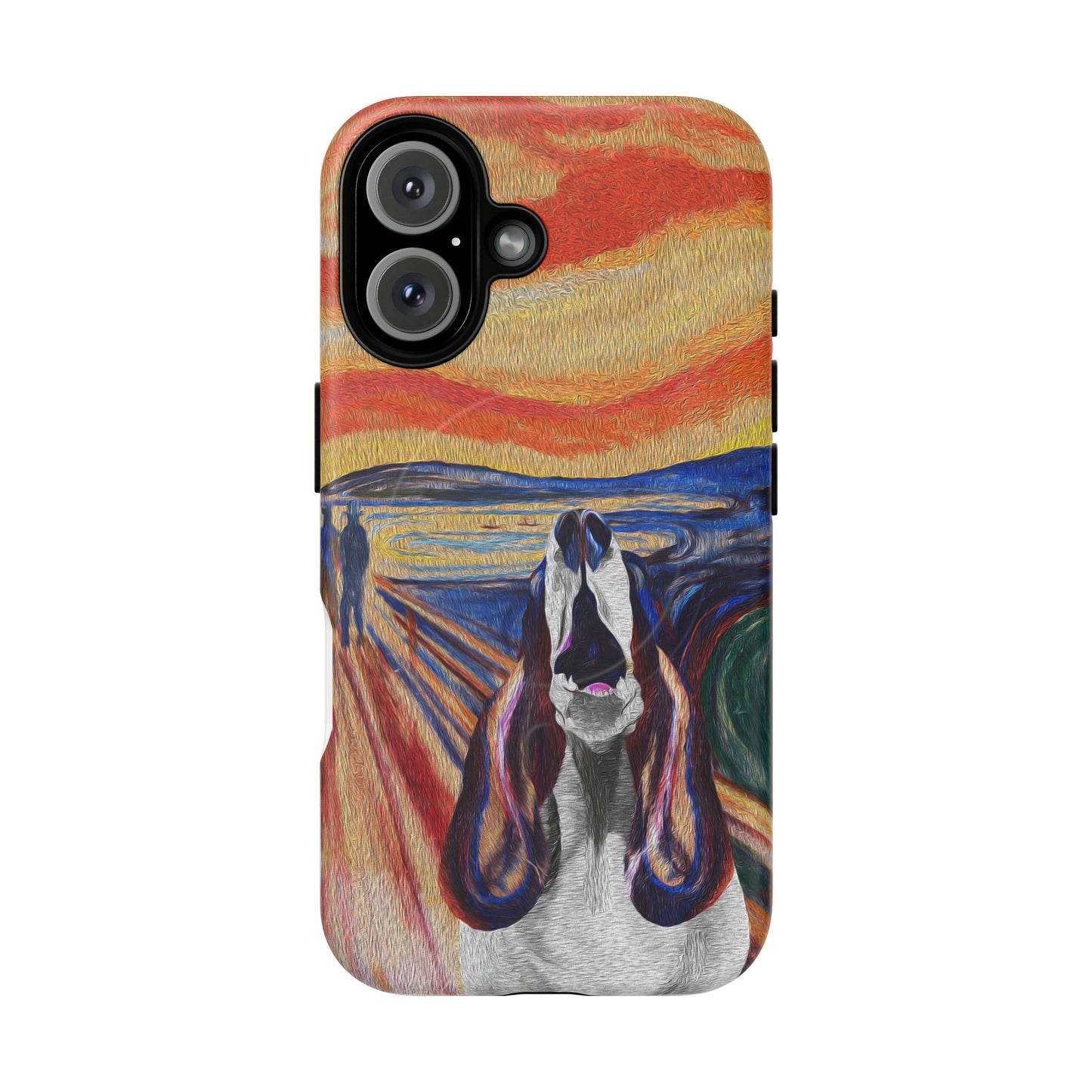 'The Howl' featuring Edvard Munch Basset Hound Inspired Design - Magnetic Case