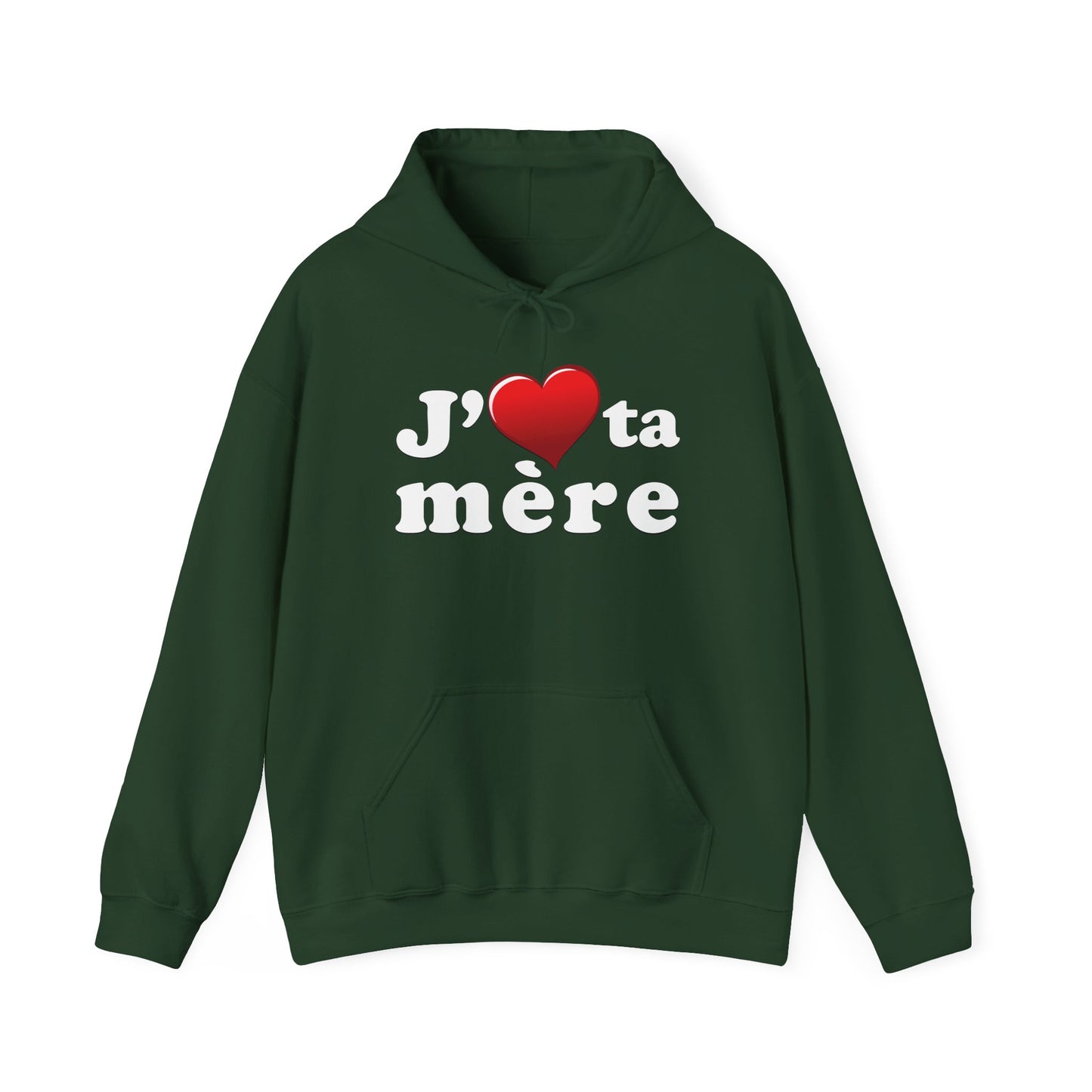 J' ♥ te mère - Unisex Heavy Blend™ Hooded Sweatshirt