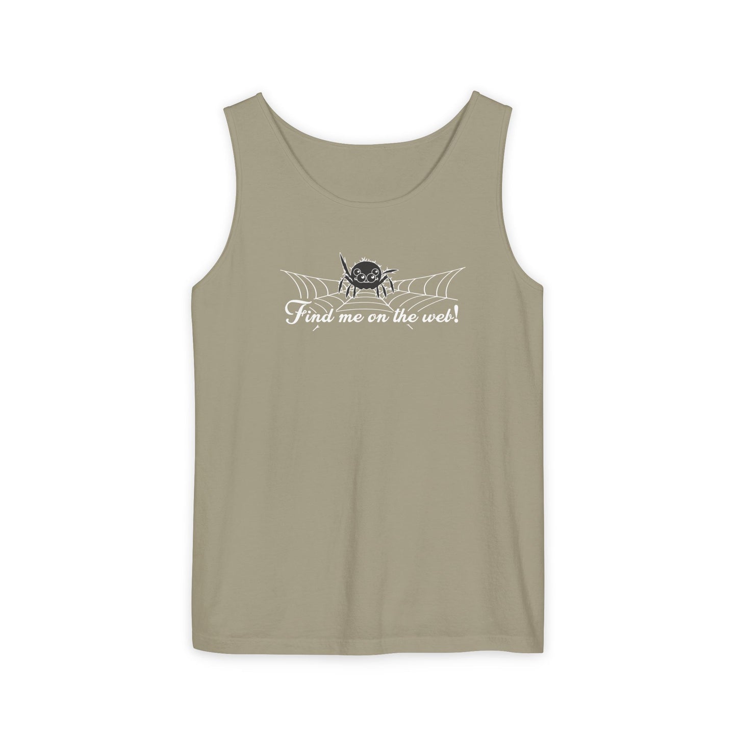 Cute Spider - "Find me on the web!" - Unisex Tank Top