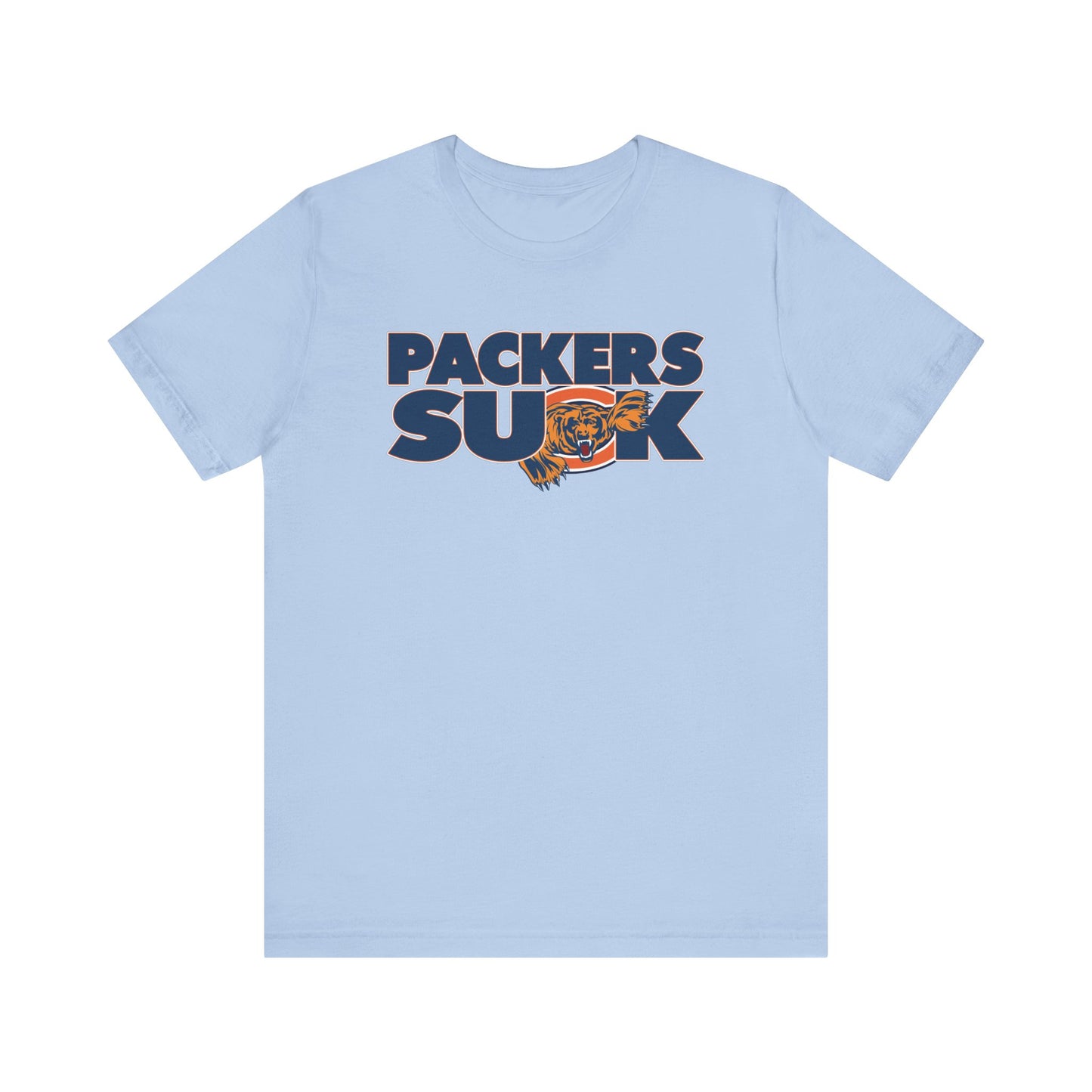 The Pack Sucks (for Chicago Bears fans) - Unisex Jersey Short Sleeve Tee