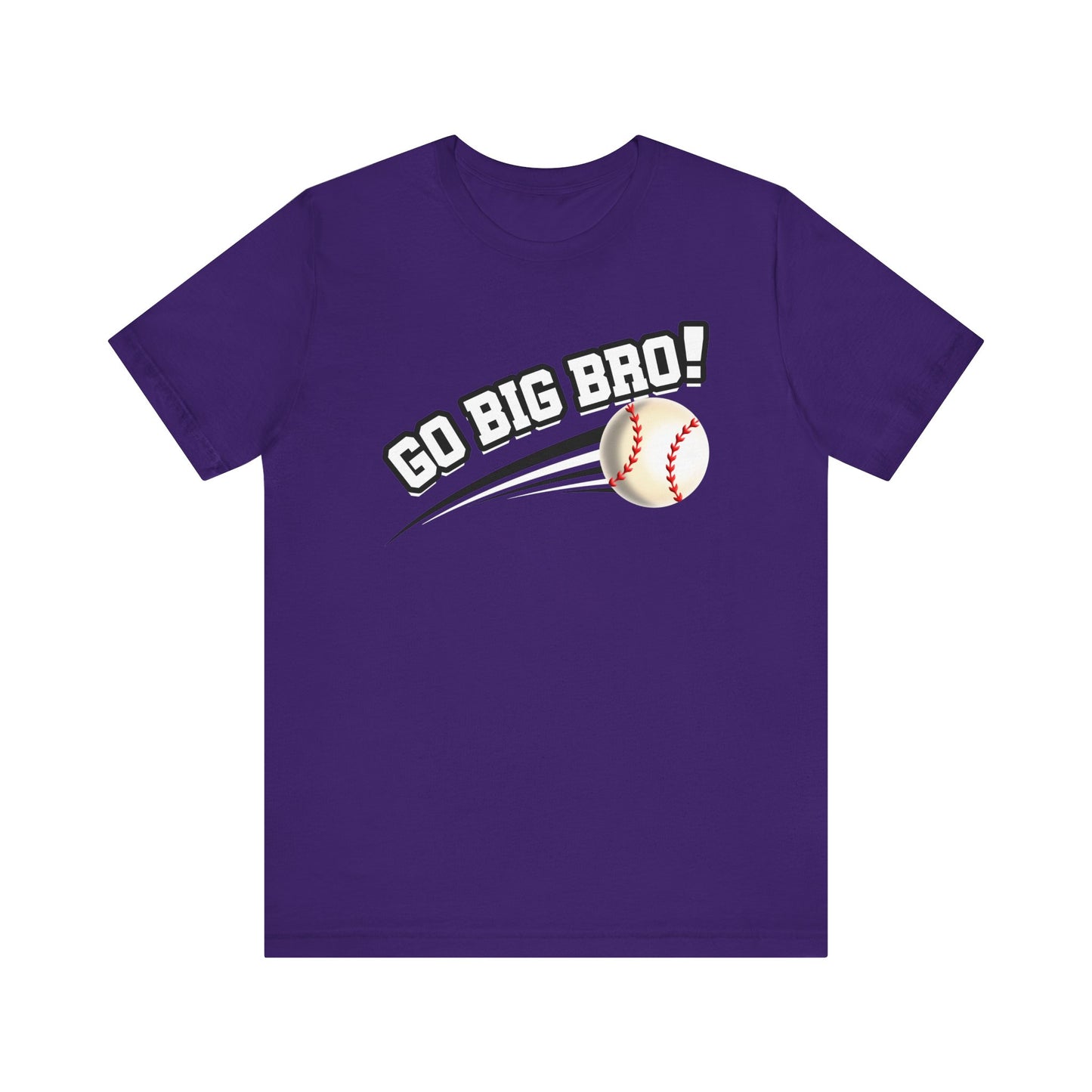 Go Big Bro! (Sibling Revelry Baseball) - Unisex Jersey Short Sleeve Tee
