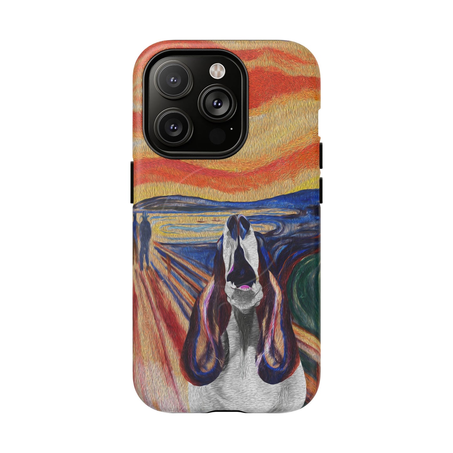 'The Howl' featuring Edvard Munch Basset Hound Inspired Design - Magnetic Case