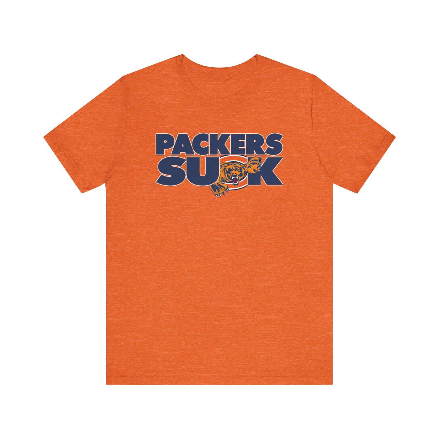 The Pack Sucks (for Chicago Bears fans) - Unisex Jersey Short Sleeve Tee