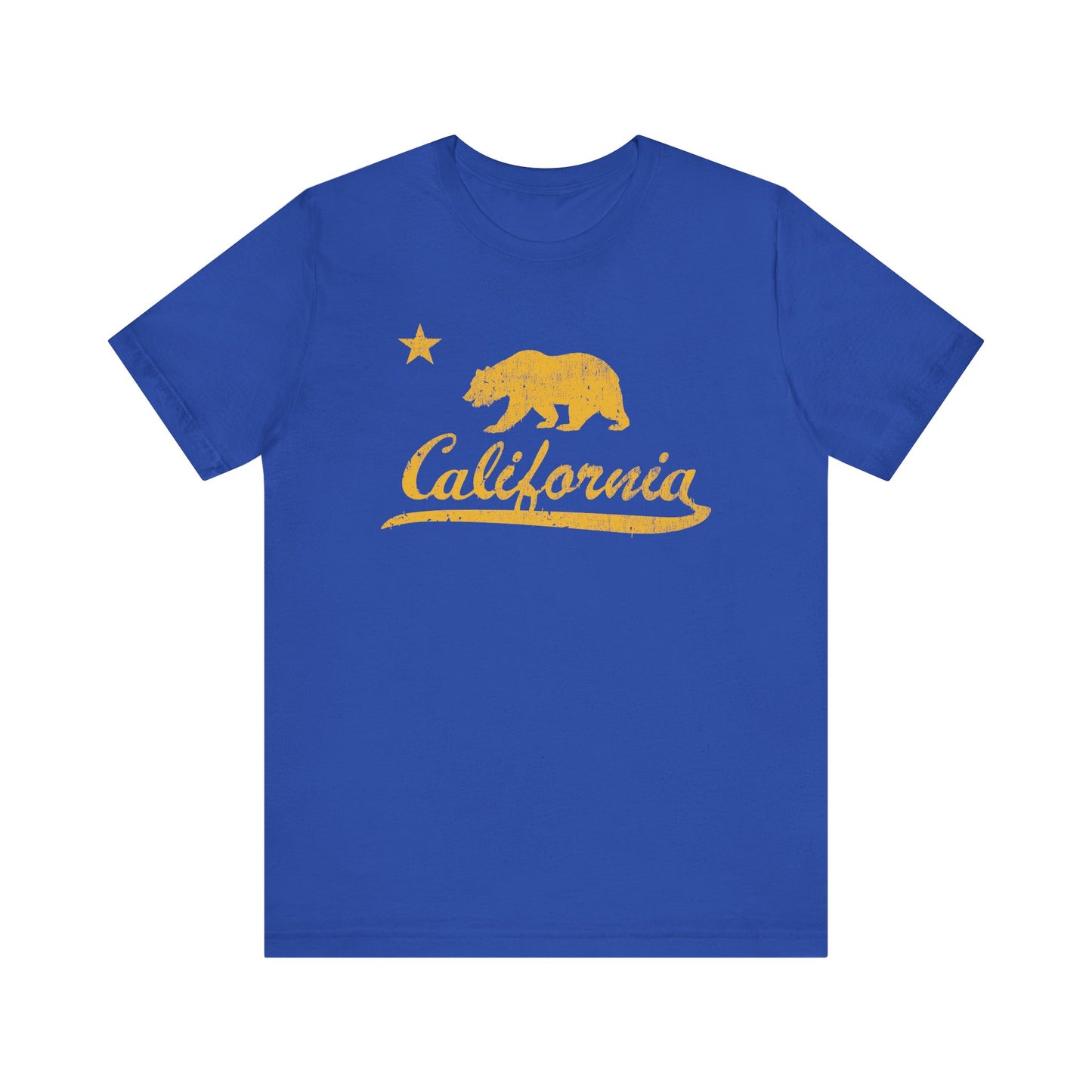 California (with Golden Bear & North Star) - Unisex Jersey Short Sleeve Tee