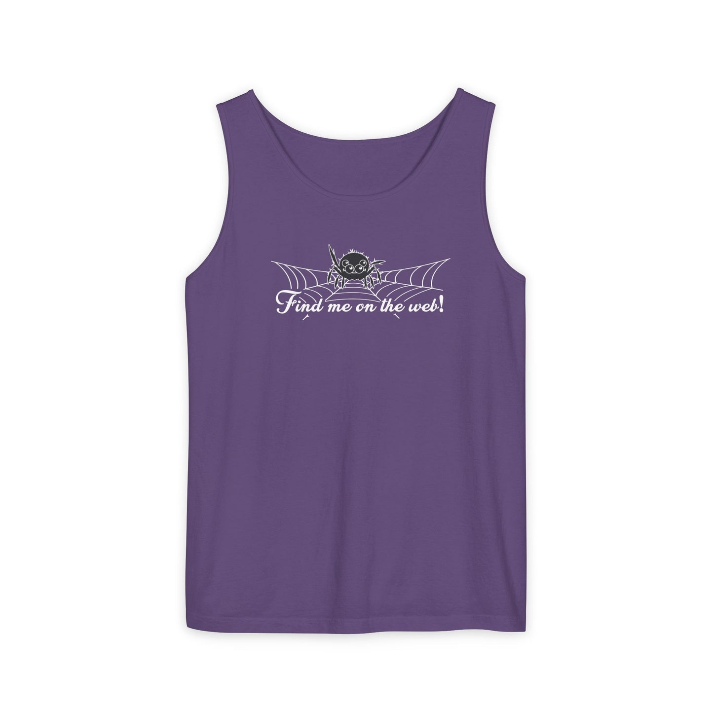 Cute Spider - "Find me on the web!" - Unisex Tank Top
