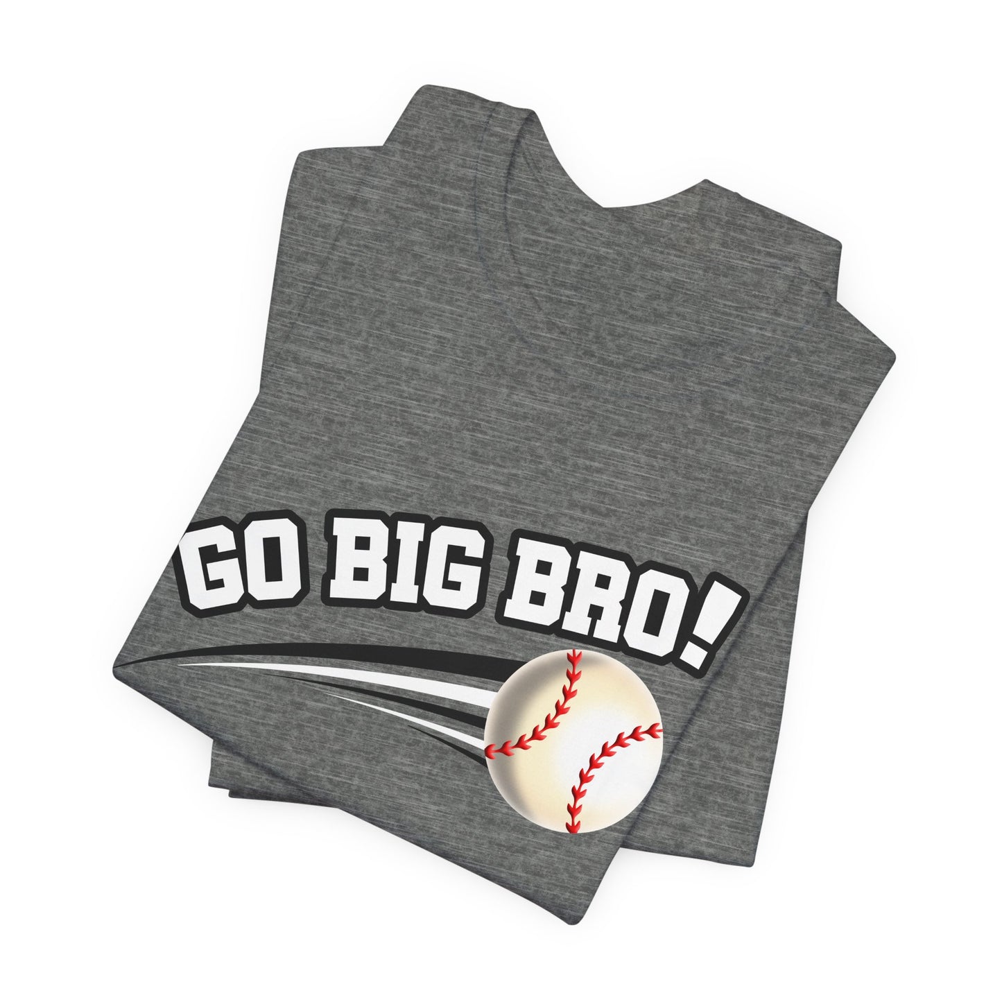 Go Big Bro! (Sibling Revelry Baseball) - Unisex Jersey Short Sleeve Tee