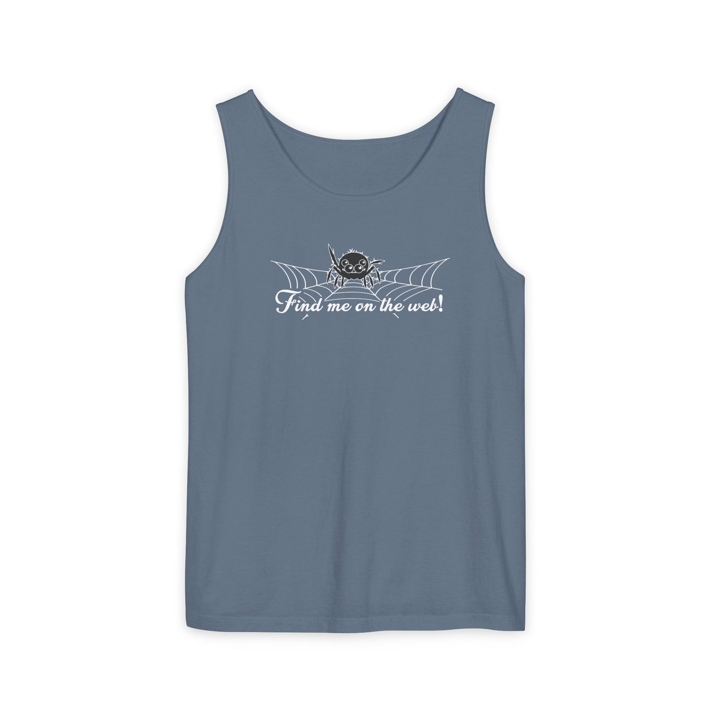 Cute Spider - "Find me on the web!" - Unisex Tank Top