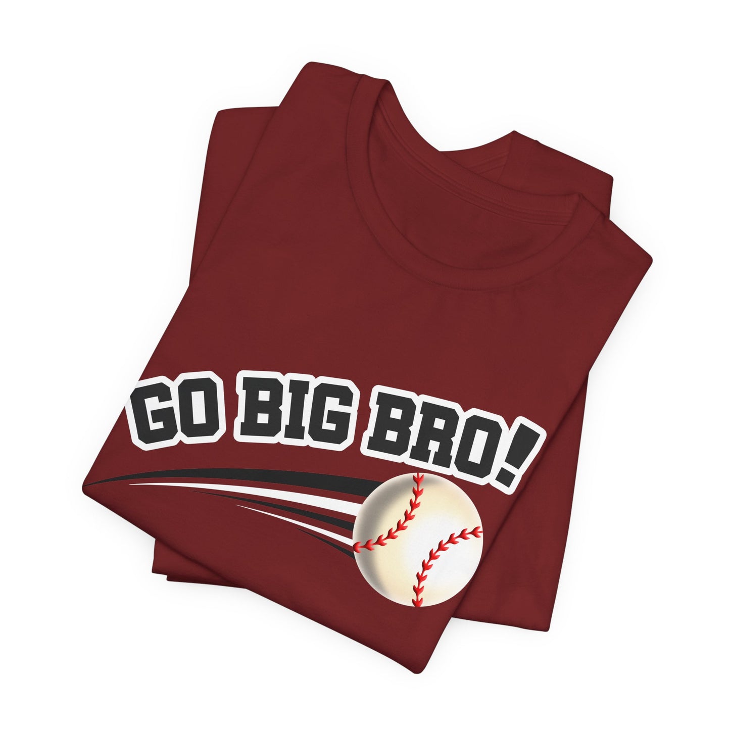 Go Big Bro! (Sibling Revelry Baseball) - Unisex Jersey Short Sleeve Tee