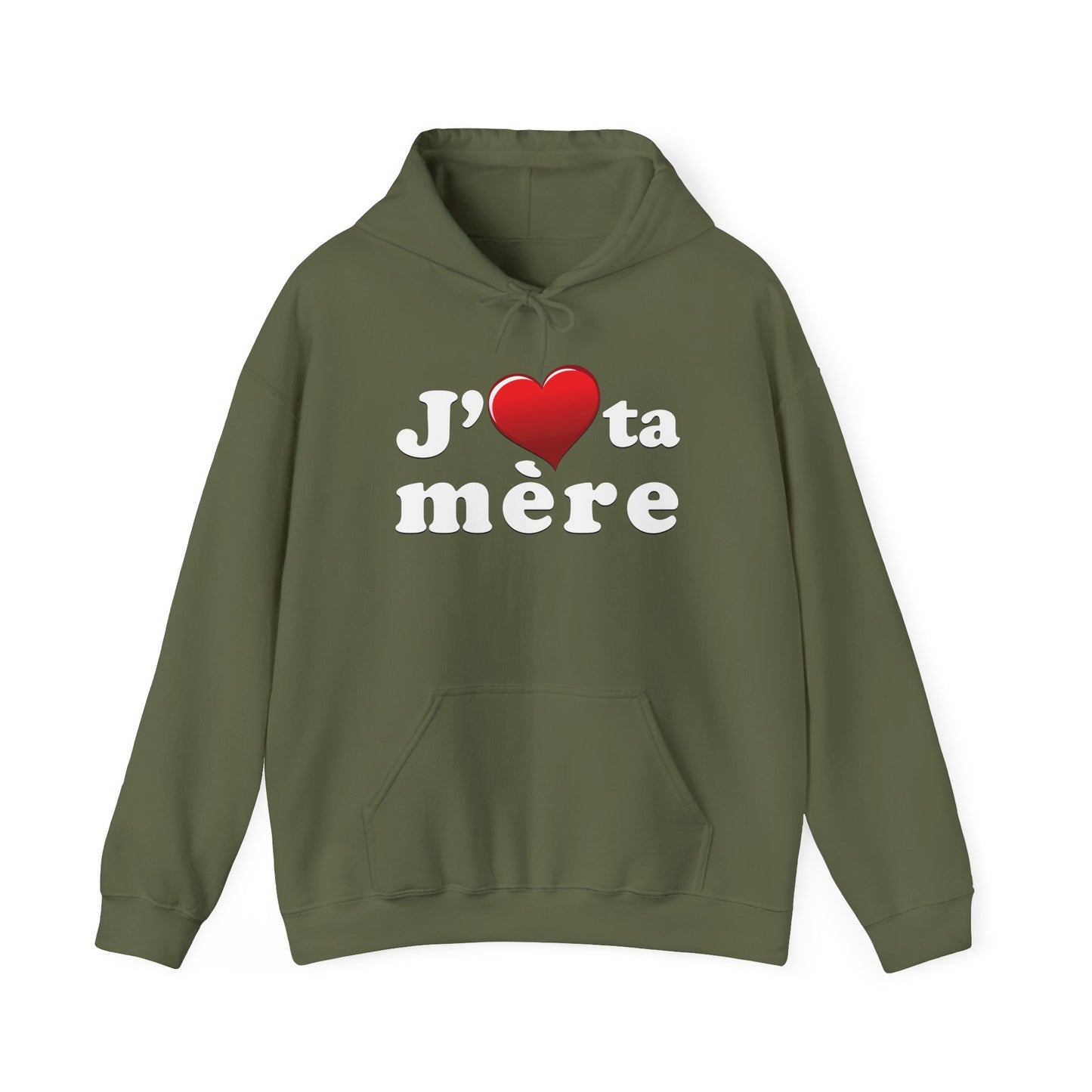 J' ♥ te mère - Unisex Heavy Blend™ Hooded Sweatshirt