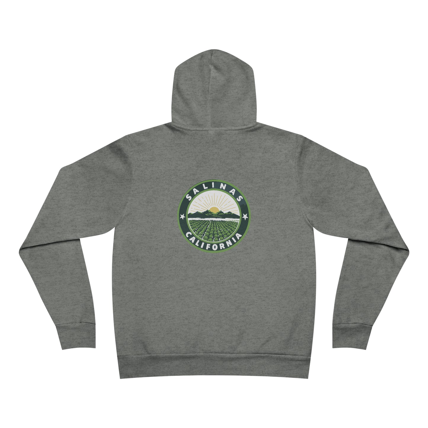 California, Salinas (Retro Logo & S8S Logo Mashup) - Unisex Sponge Fleece Pullover Hoodie