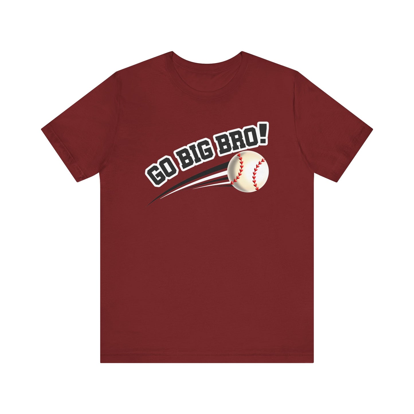 Go Big Bro! (Sibling Revelry Baseball) - Unisex Jersey Short Sleeve Tee
