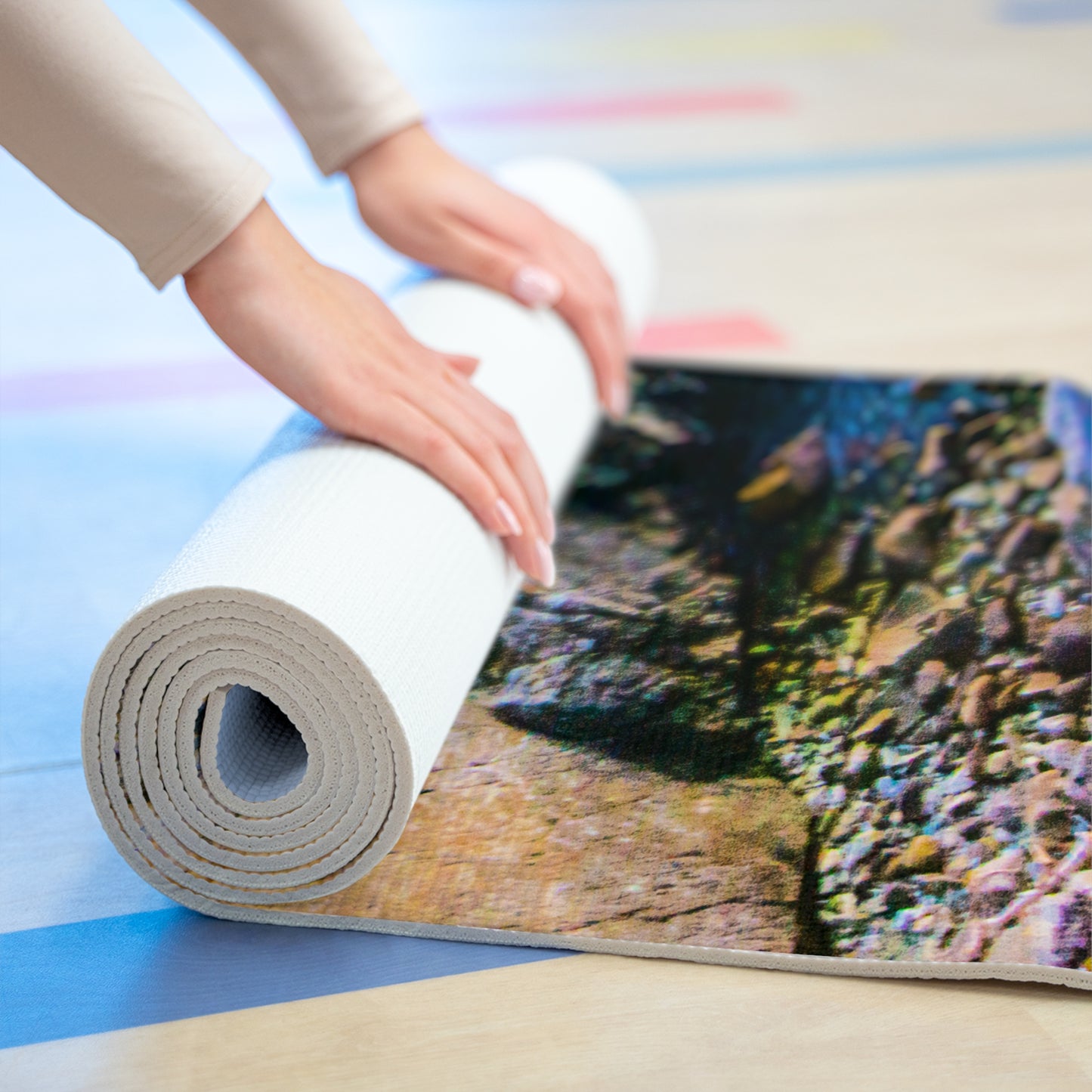 The Lone Cypress - Foam Yoga Mat