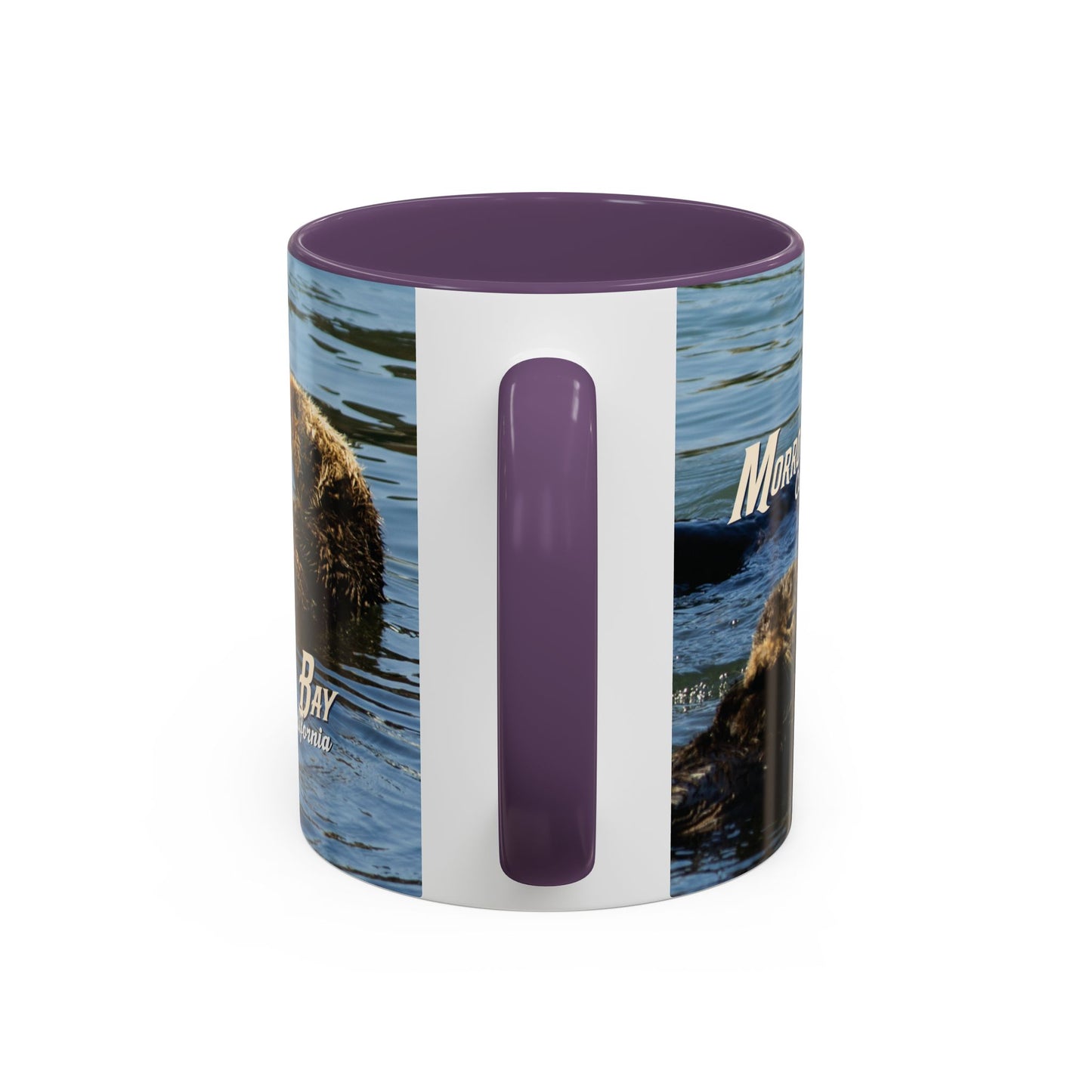 Sea Otter Raft (Morro Bay) Coffee Mug — Cute Sea Otter Accent Ceramic Mug (11/15oz)