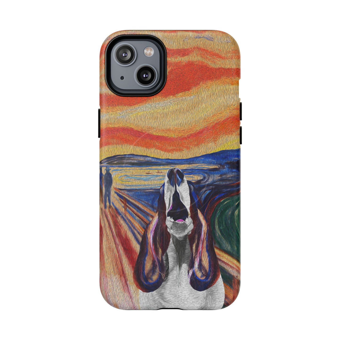 'The Howl' featuring Edvard Munch Basset Hound Inspired Design - Magnetic Case
