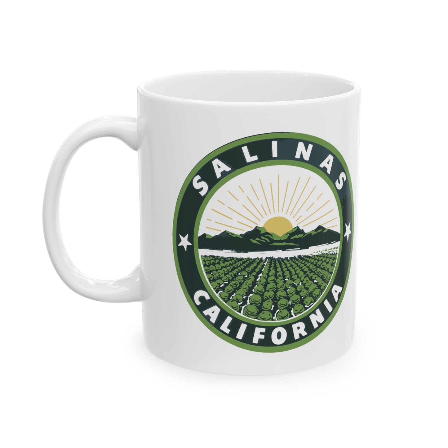 Salinas, California (retro city logo) - Ceramic Mug