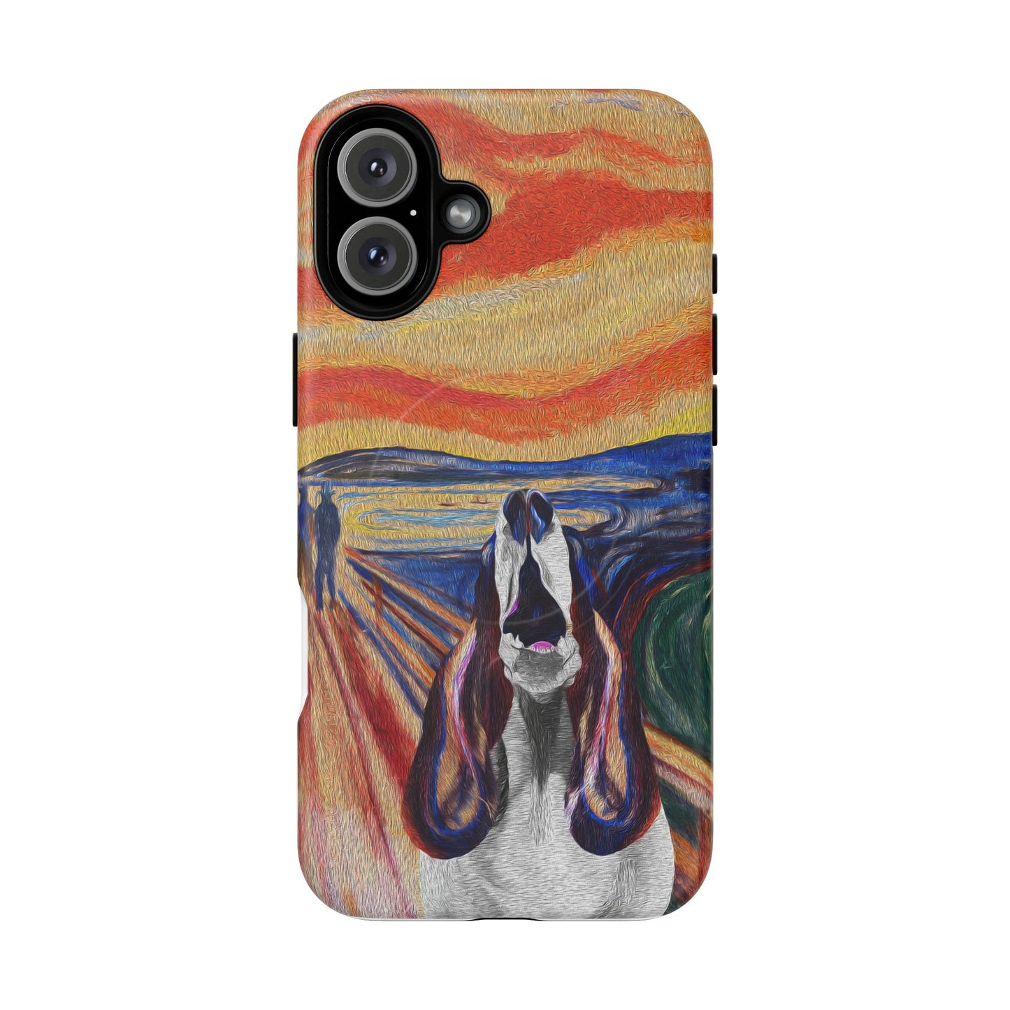 'The Howl' featuring Edvard Munch Basset Hound Inspired Design - Magnetic Case