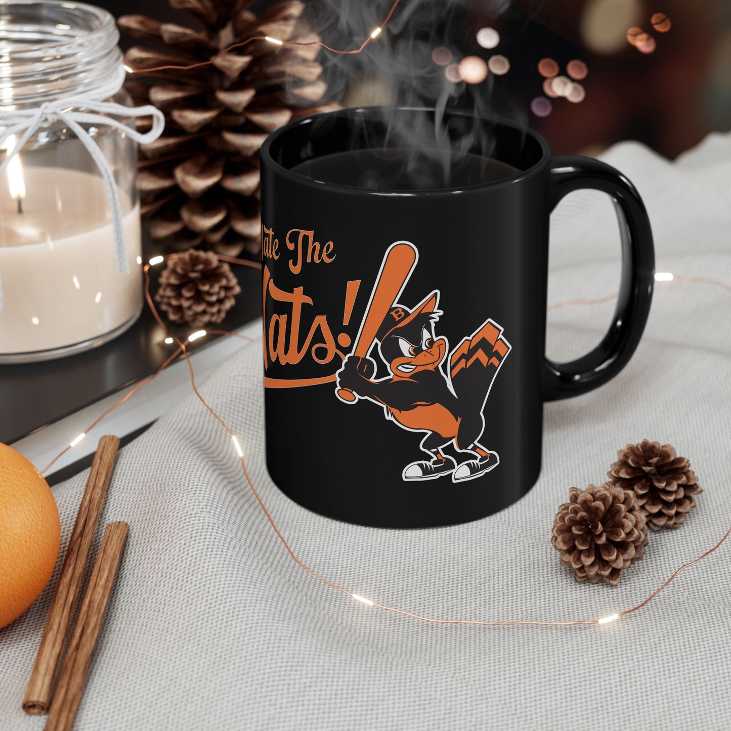 I Hate The Nats! (for Baltimore Orioles fans) - Black Mug (11oz, 15oz)