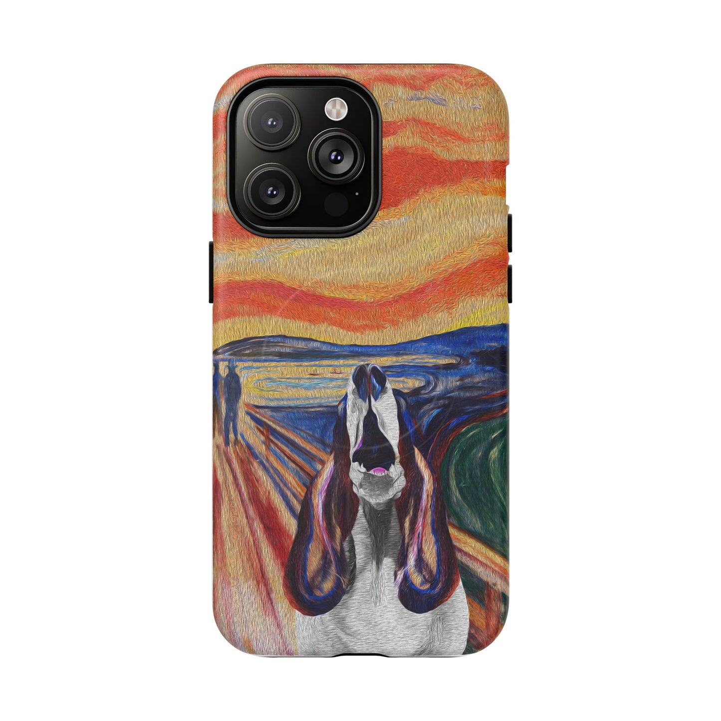 'The Howl' featuring Edvard Munch Basset Hound Inspired Design - Magnetic Case