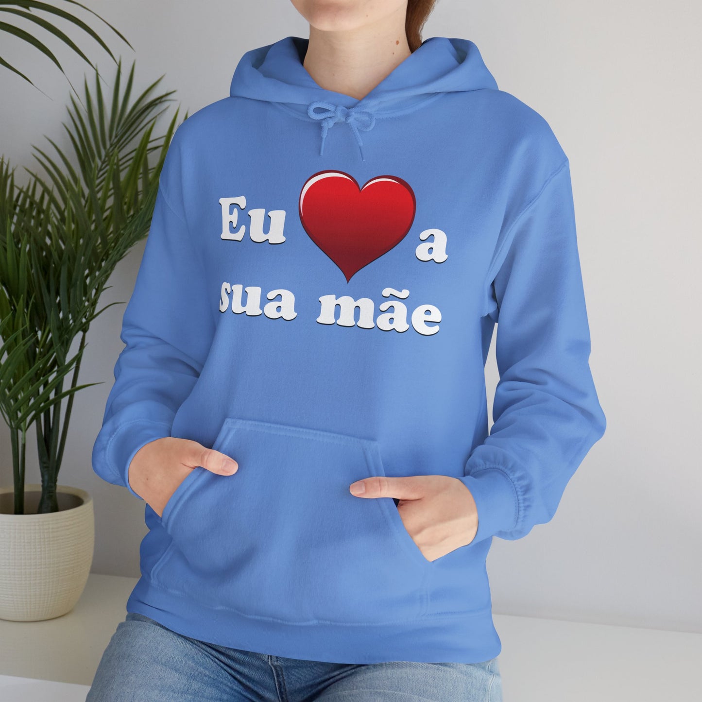 Eu ♥ a sua mãe - Unisex Heavy Blend™ Hooded Sweatshirt
