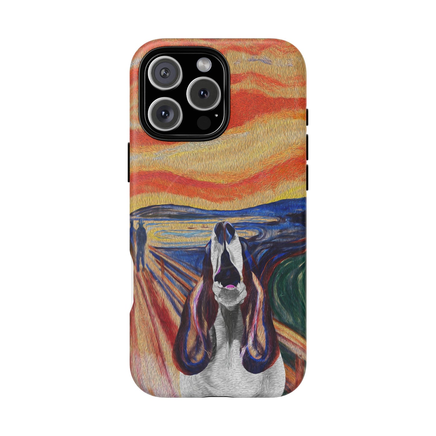 'The Howl' featuring Edvard Munch Basset Hound Inspired Design - Magnetic Case