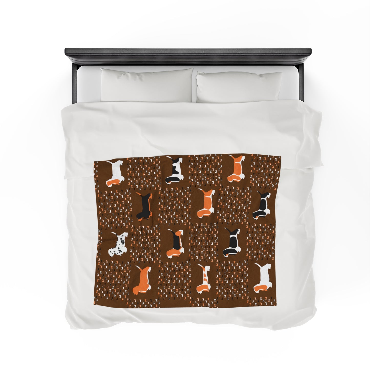 Basset Hounds (various coats pattern) - Velveteen Plush Blanket